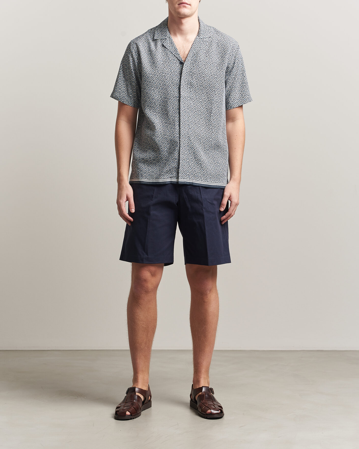 Homme | Chemises | Orlebar Brown | Maitan Lyocel Petola Shirts Night Iris