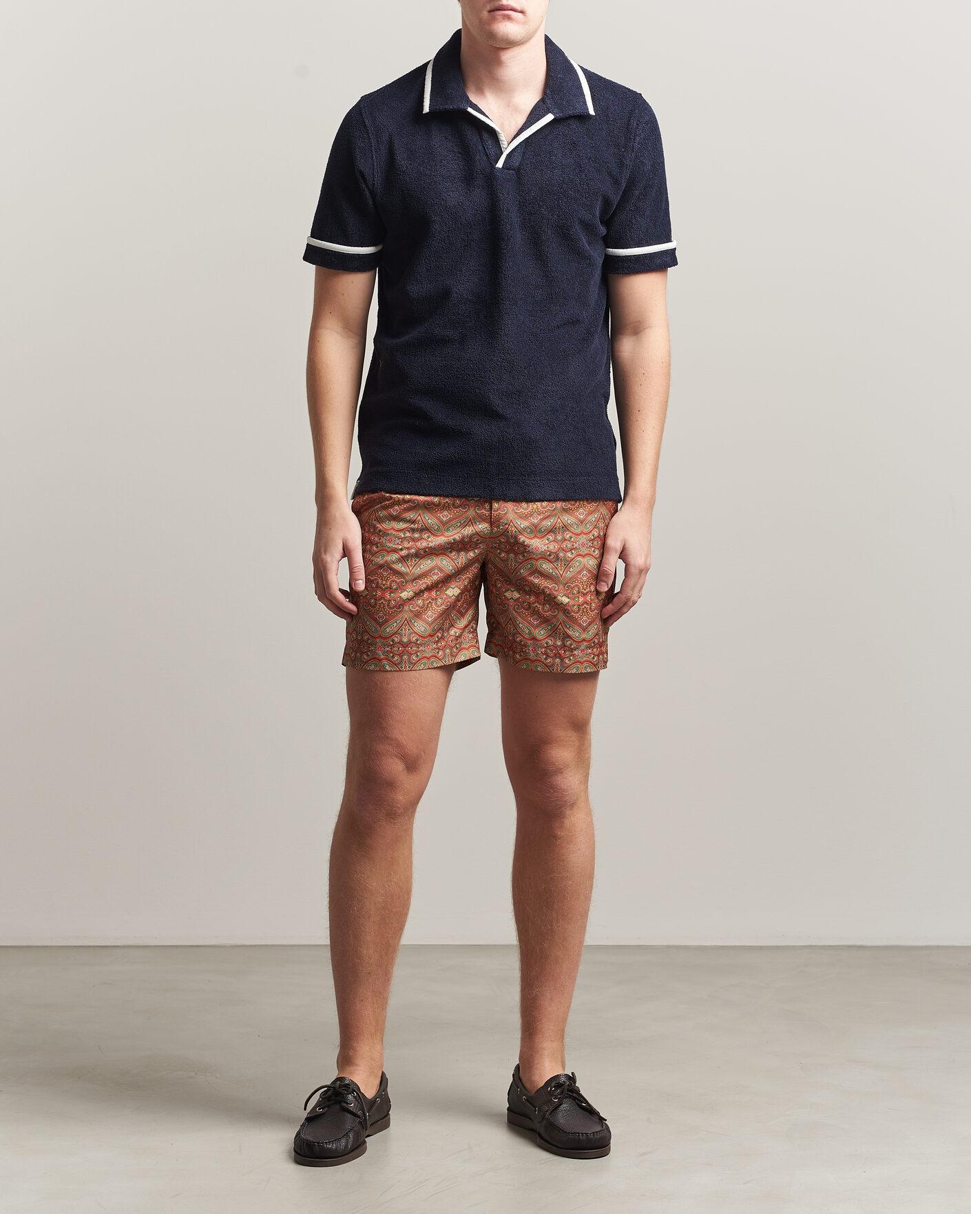 Homme | Maillots De Bain | Orlebar Brown | Bulldog Drawcord Carnival Swim Shorts Vermillion