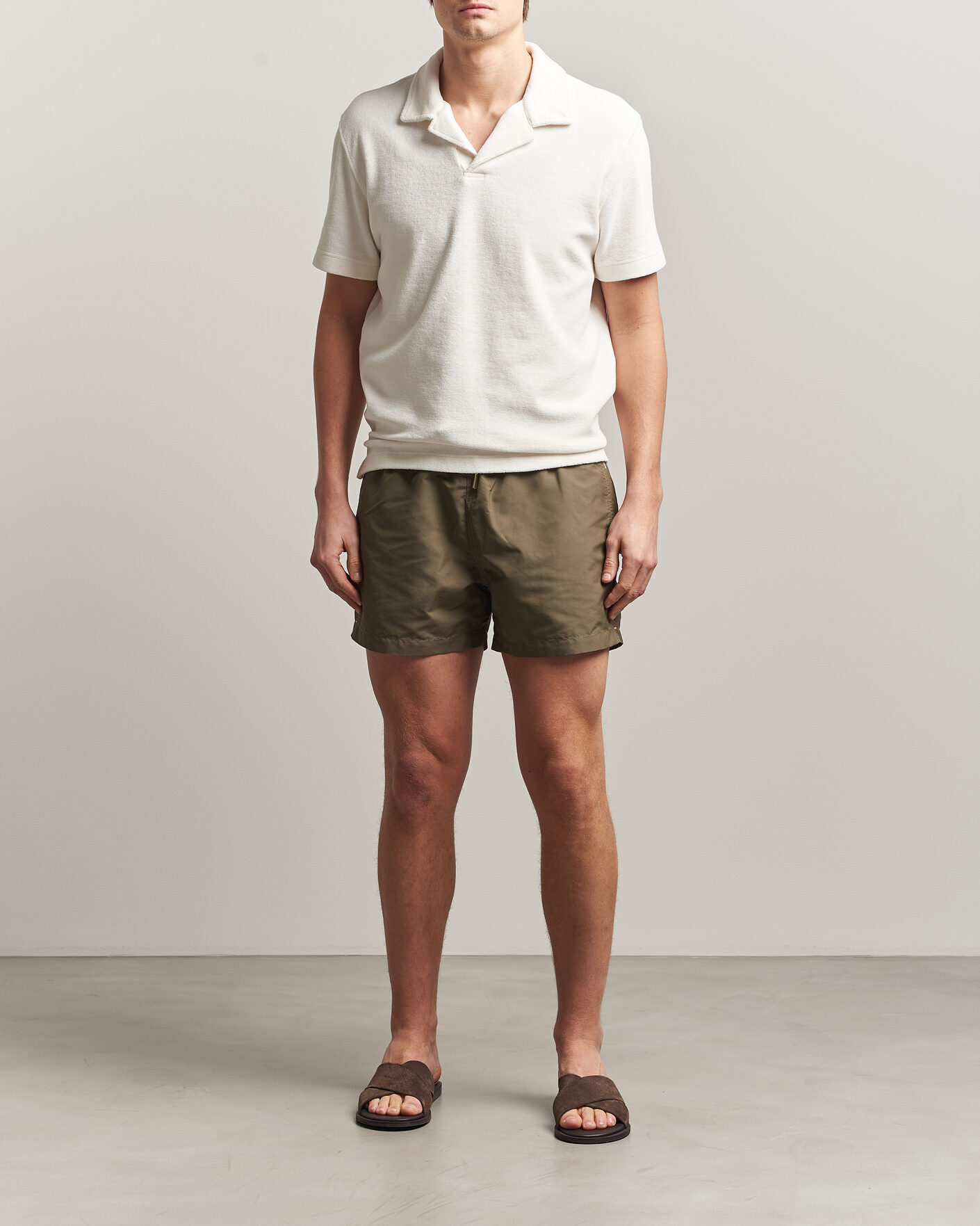 Homme | Polos | Orlebar Brown | Terry Resort Polo Thasos Beach