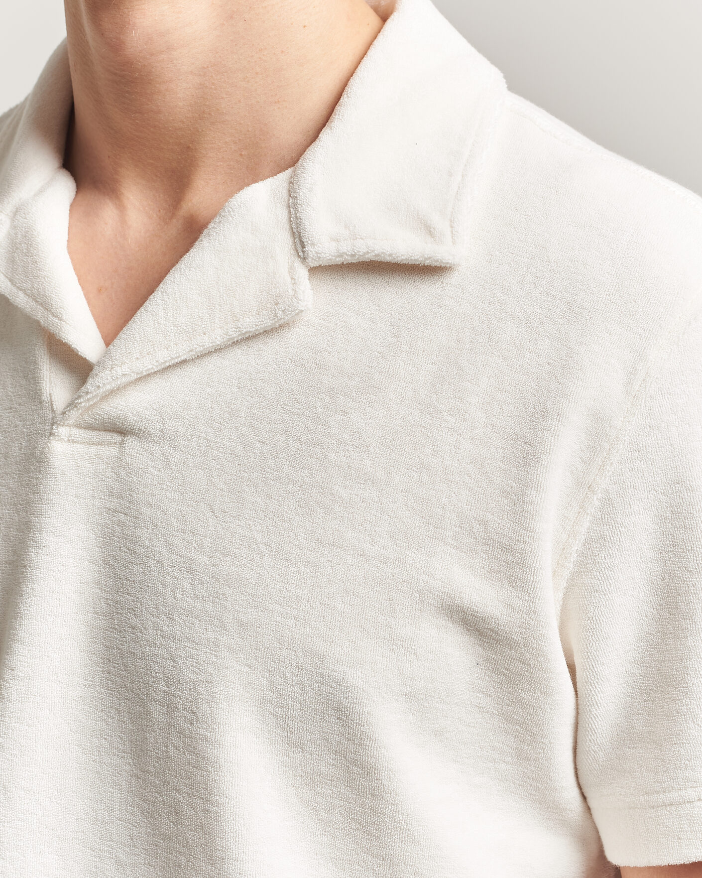 Homme | Polos | Orlebar Brown | Terry Resort Polo Thasos Beach