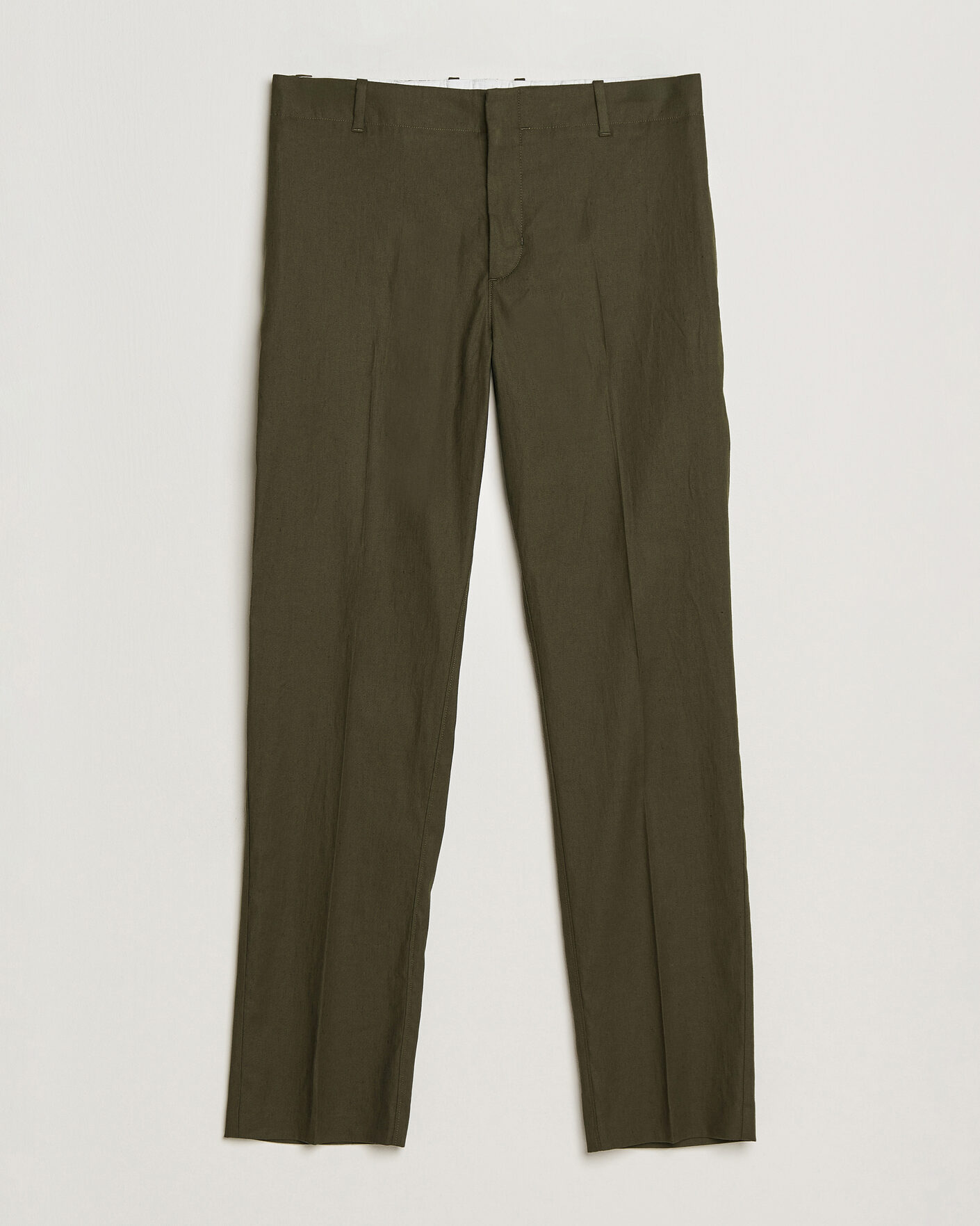 Homme | Pantalons | Orlebar Brown | Ray Linen Pants Bayleaf Green