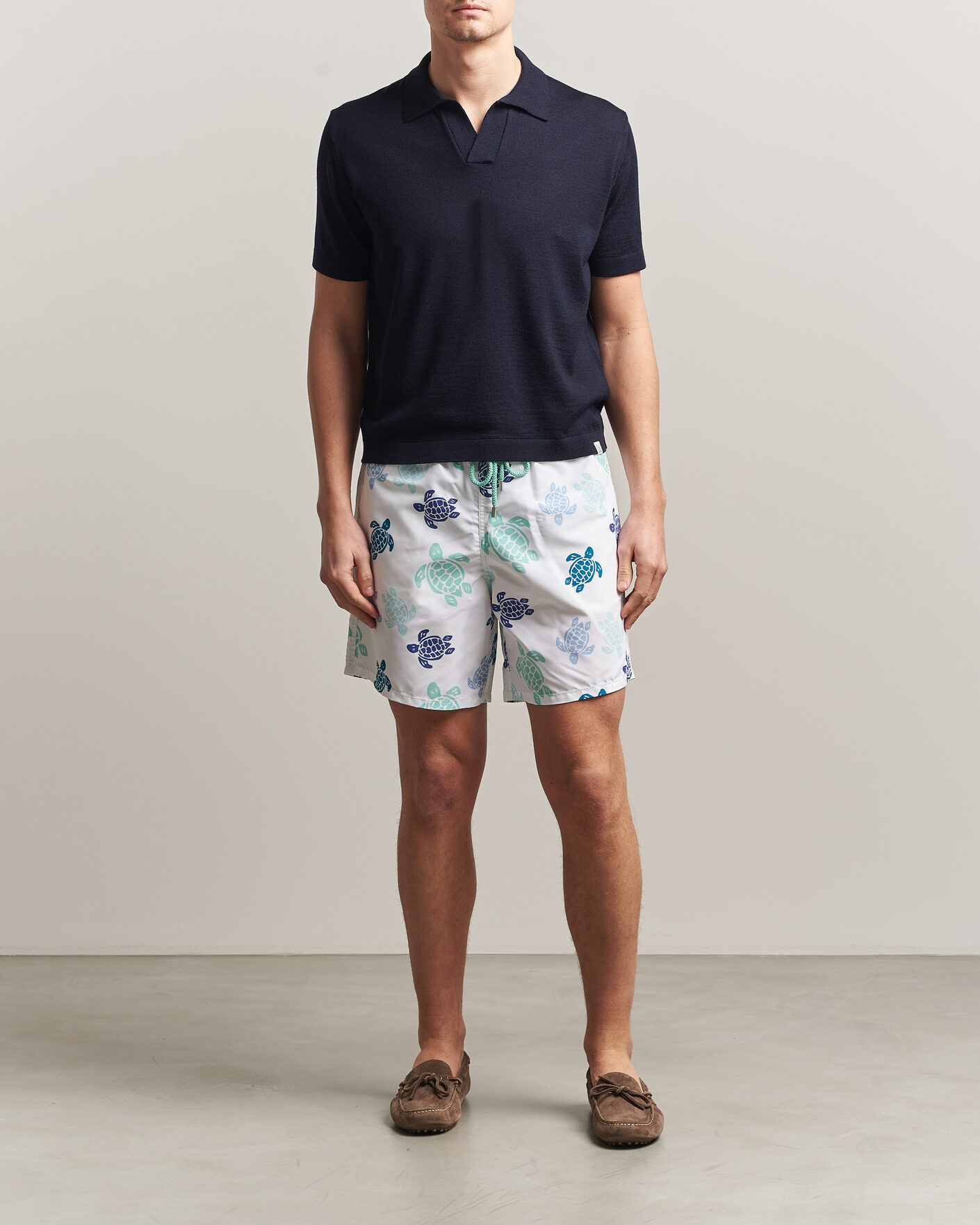 Homme | Maillots De Bain | Vilebrequin | Moorea Swimshorts Blanc