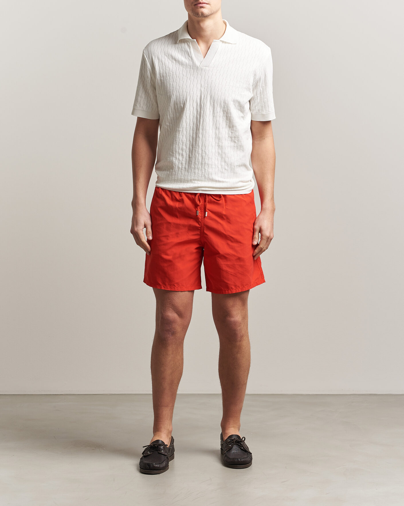 Homme | Maillots De Bain | Vilebrequin | Moorea Swimshorts Coquelicot