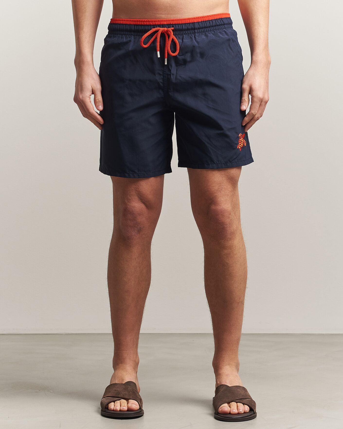 Homme | Maillots De Bain | Vilebrequin | Moka Swimshorts Marine/Rouge