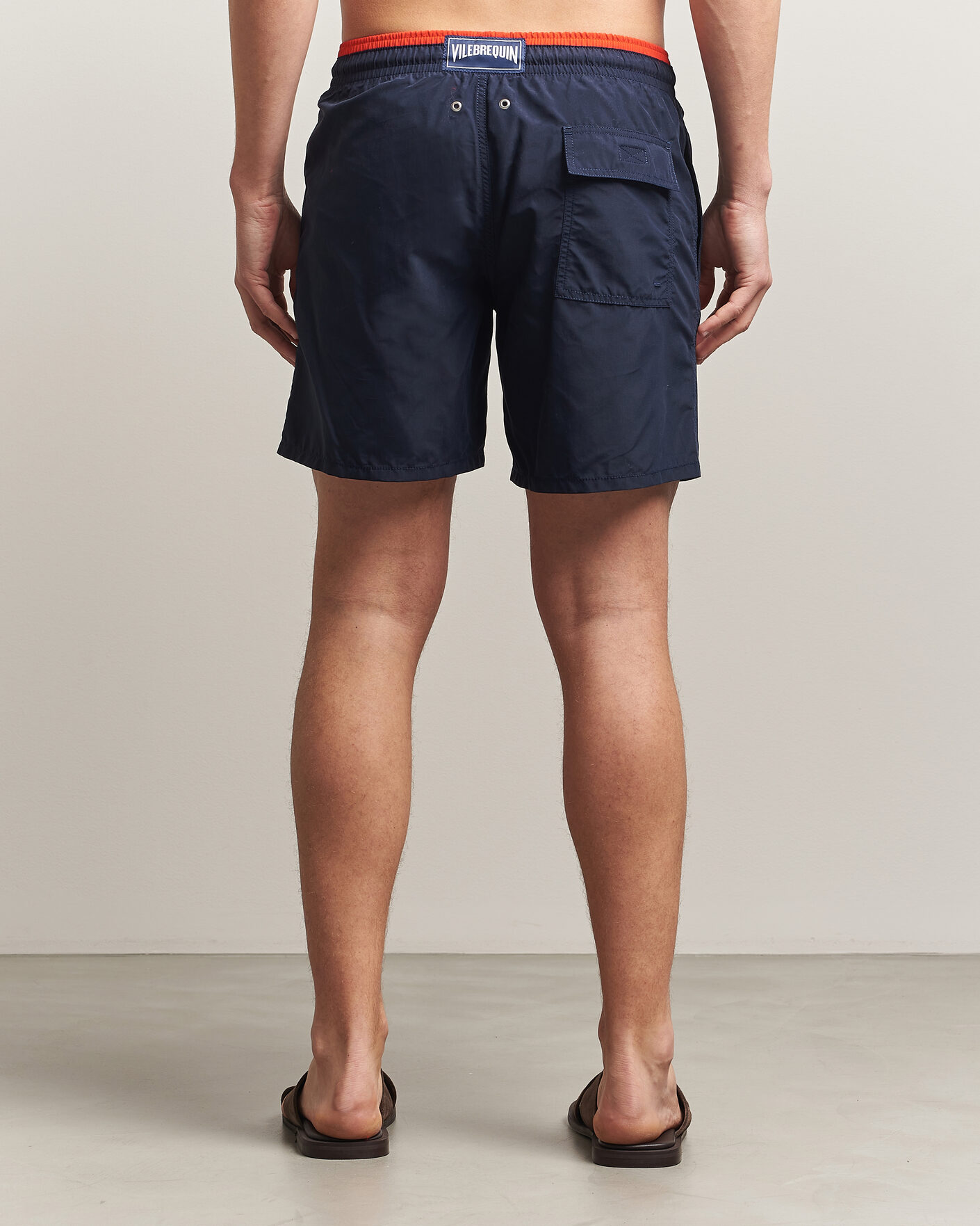 Homme | Maillots De Bain | Vilebrequin | Moka Swimshorts Marine/Rouge