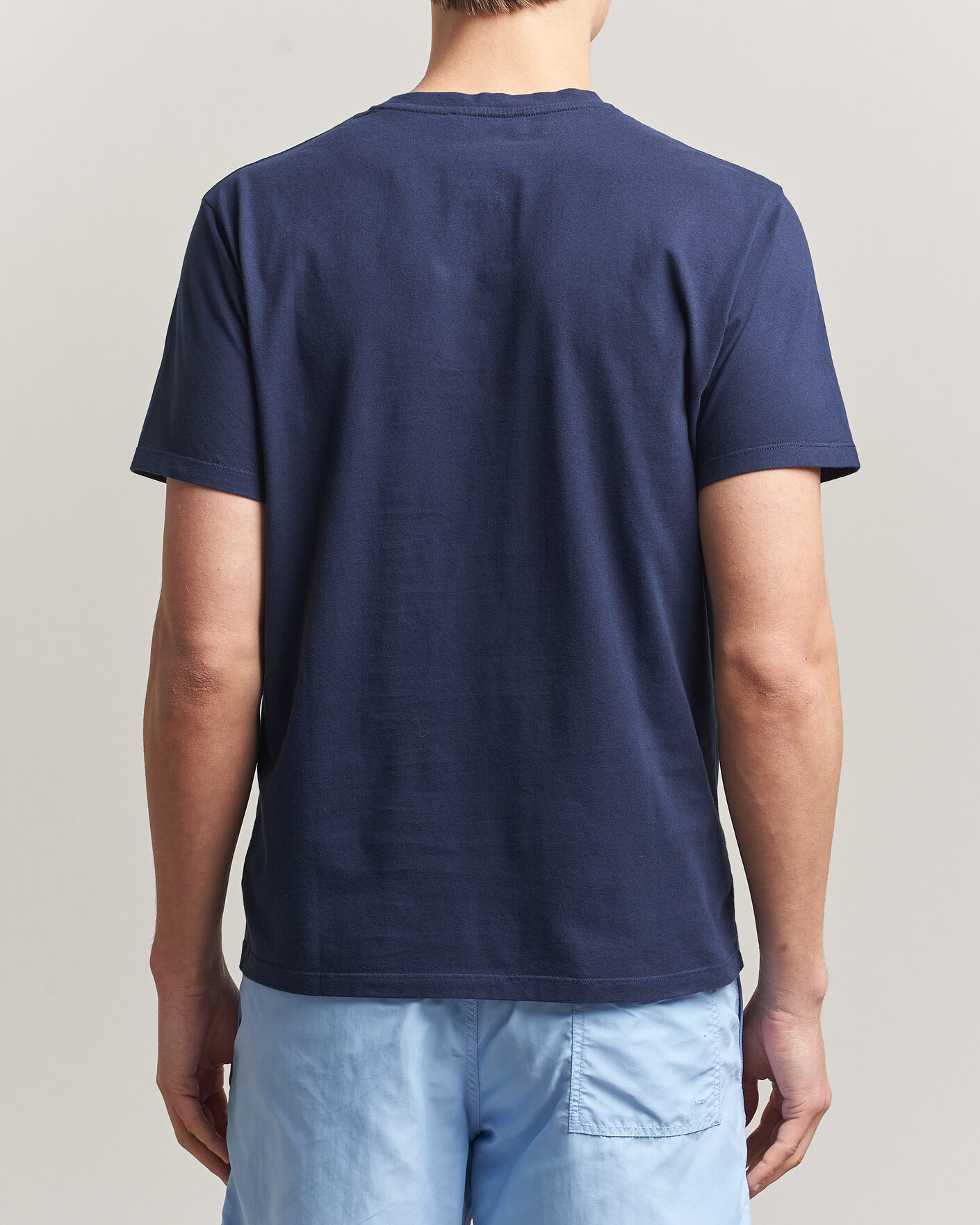 Homme | T-shirts | Vilebrequin | Embroidered Crew Neck T-Shirt Bleu Marine