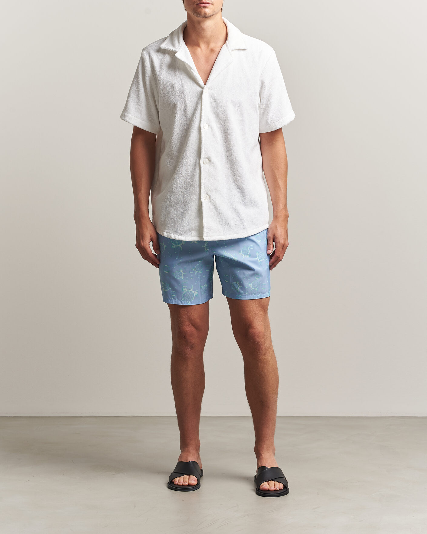 Homme | Maillots De Bain | Vilebrequin | Mahina Swimshorts Cloudy Blue