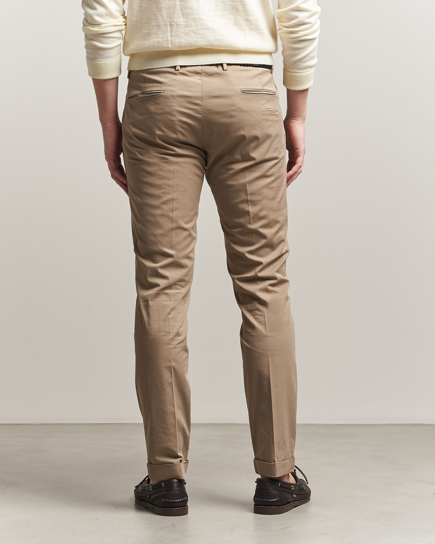 Homme | Pantalons | Briglia 1949 | Slim Fit Cotton Chinos Taupe
