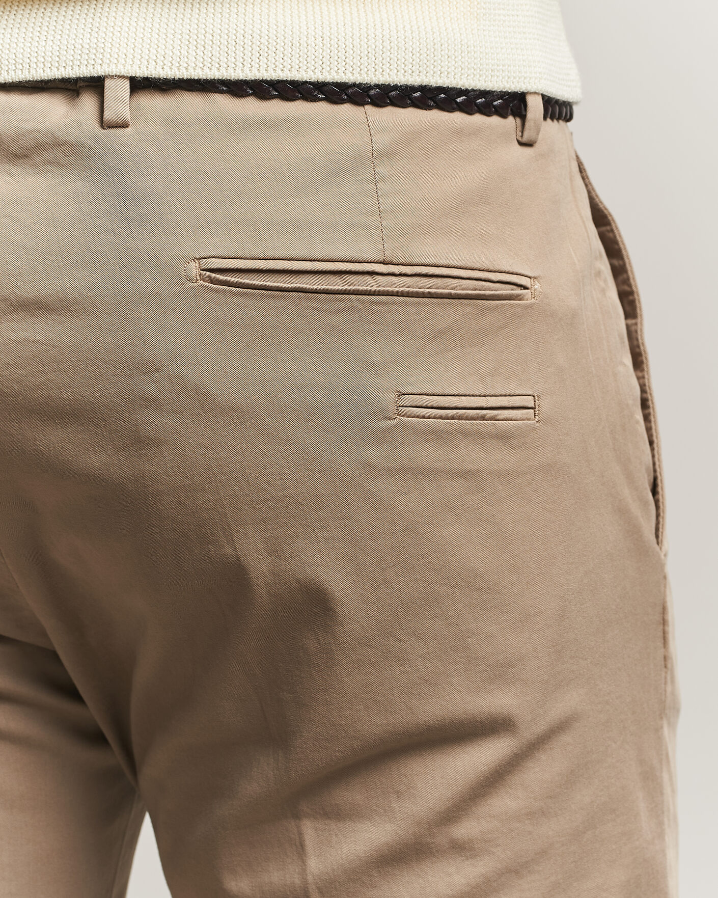 Homme | Pantalons | Briglia 1949 | Slim Fit Cotton Chinos Taupe