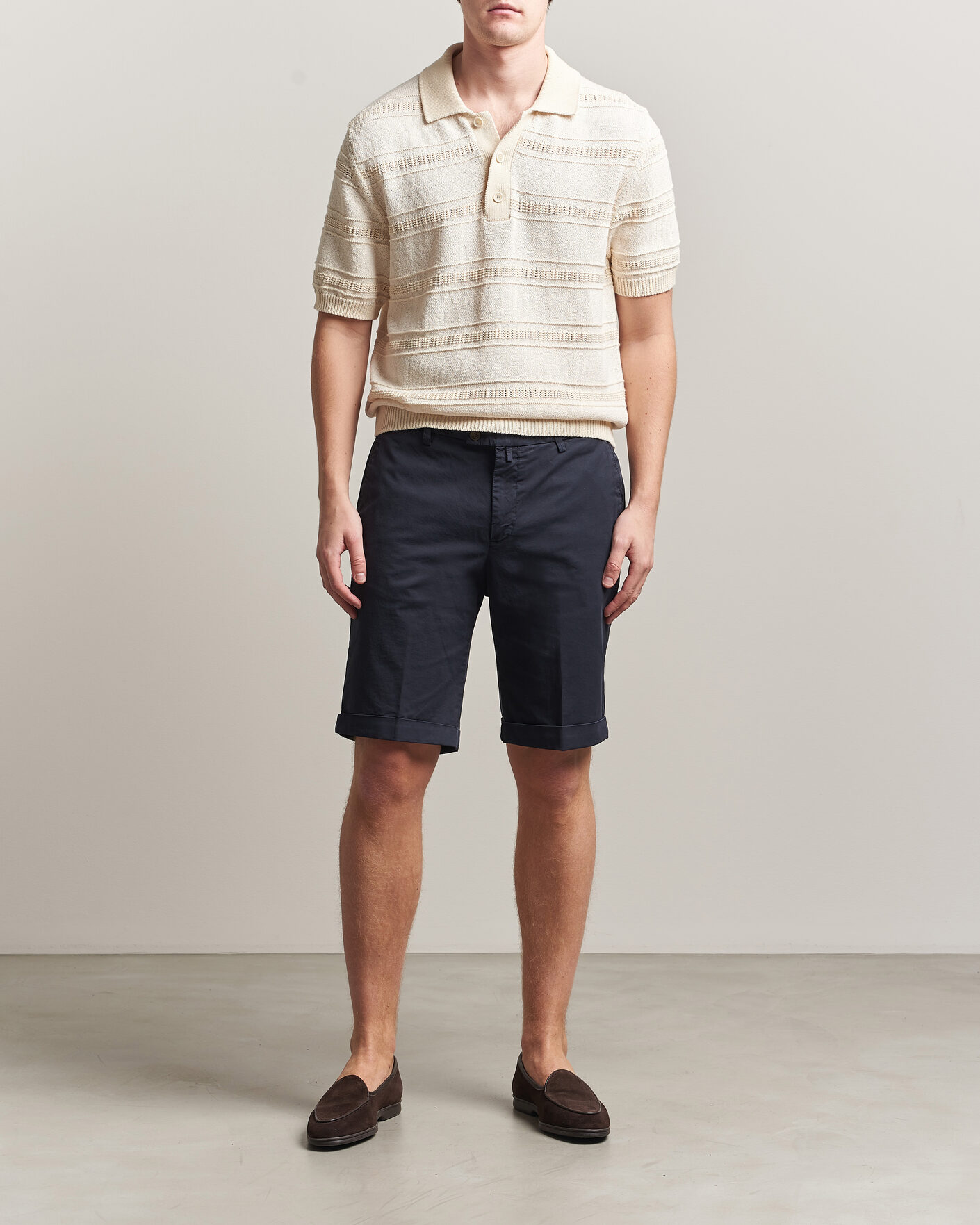 Homme | Shorts | Briglia 1949 | Cotton Stretch Shorts Navy