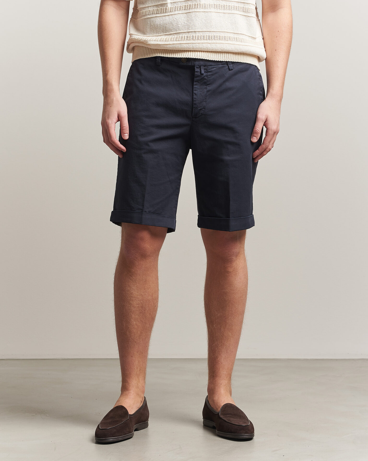 Homme | Shorts | Briglia 1949 | Cotton Stretch Shorts Navy