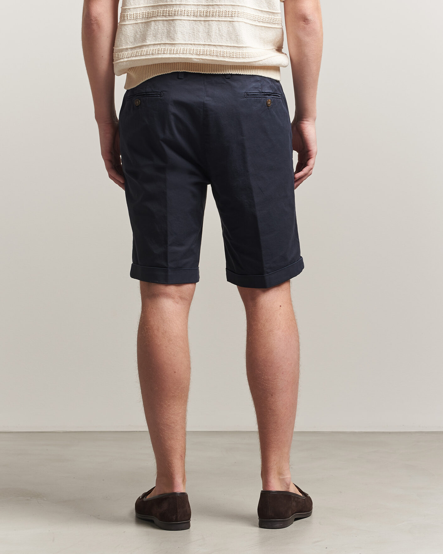 Homme | Shorts | Briglia 1949 | Cotton Stretch Shorts Navy