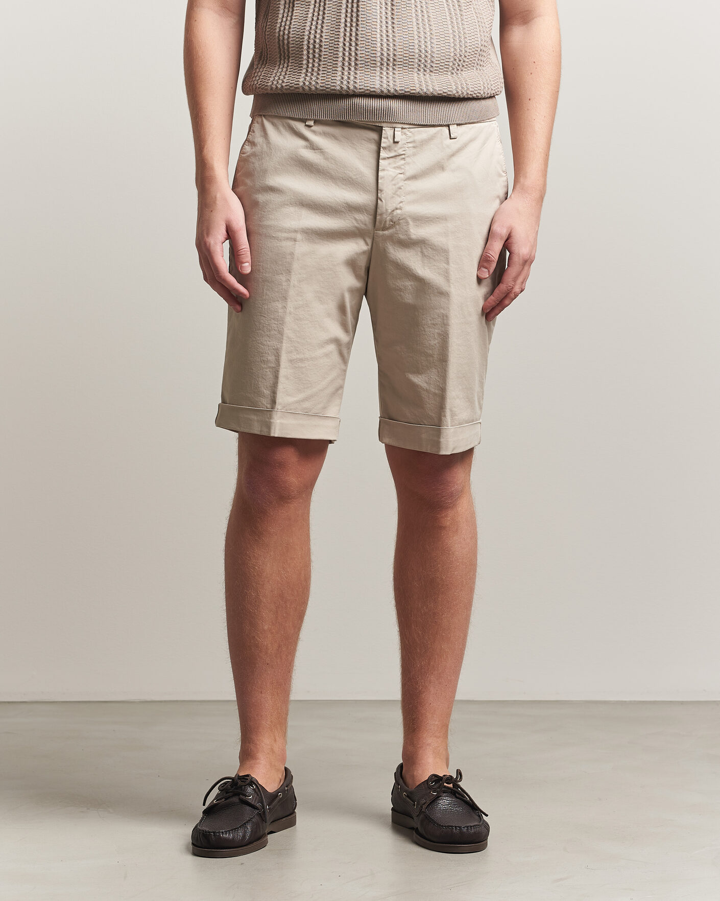 Homme | Shorts | Briglia 1949 | Cotton Stretch Shorts Beige