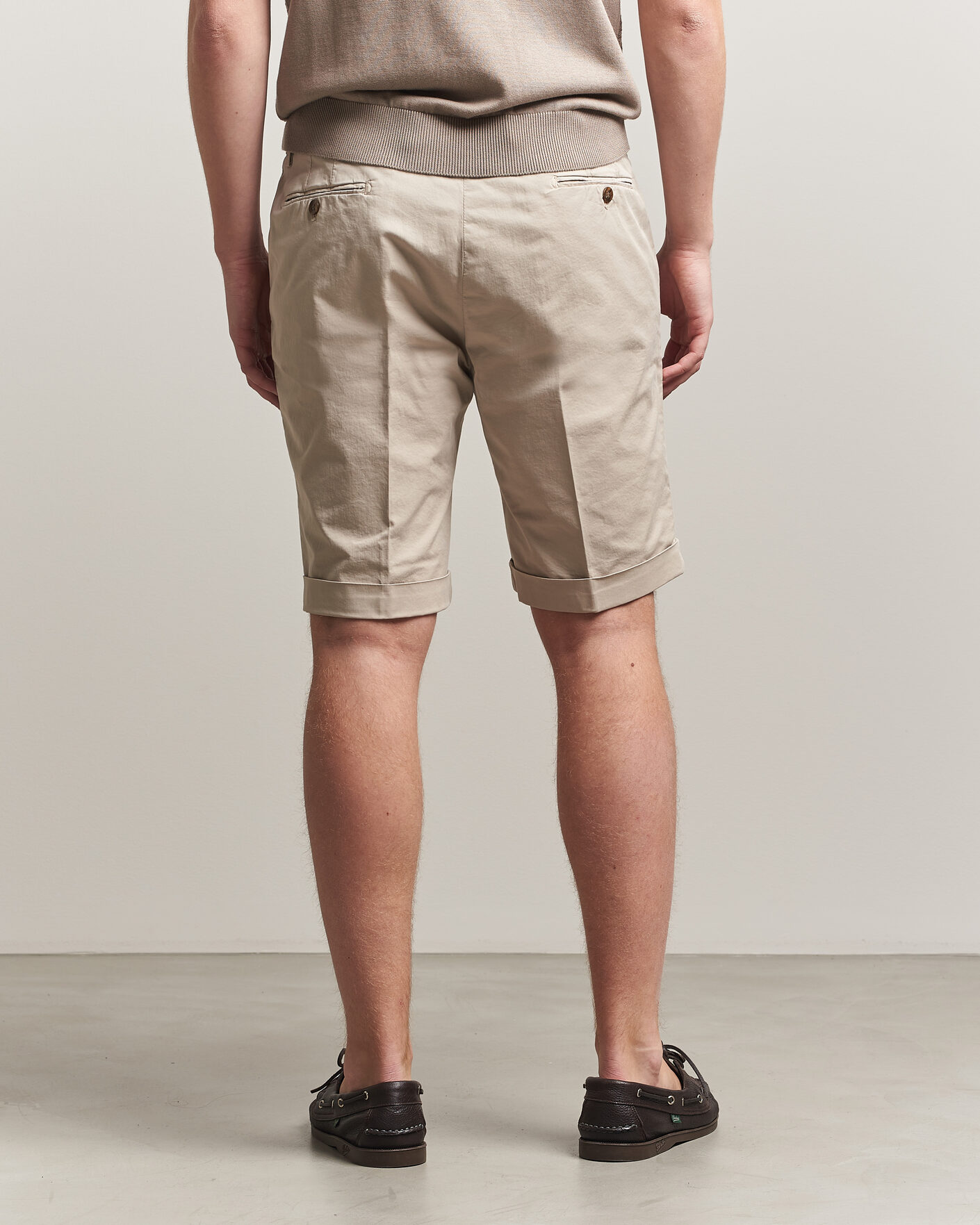 Homme | Shorts | Briglia 1949 | Cotton Stretch Shorts Beige