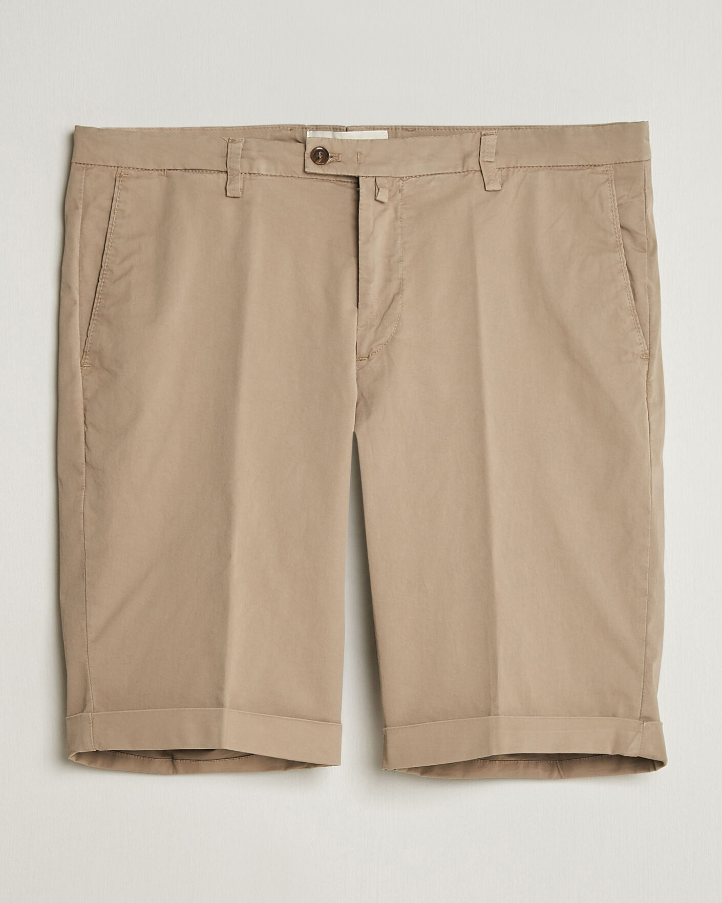 Homme | Shorts | Briglia 1949 | Cotton Stretch Shorts Taupe
