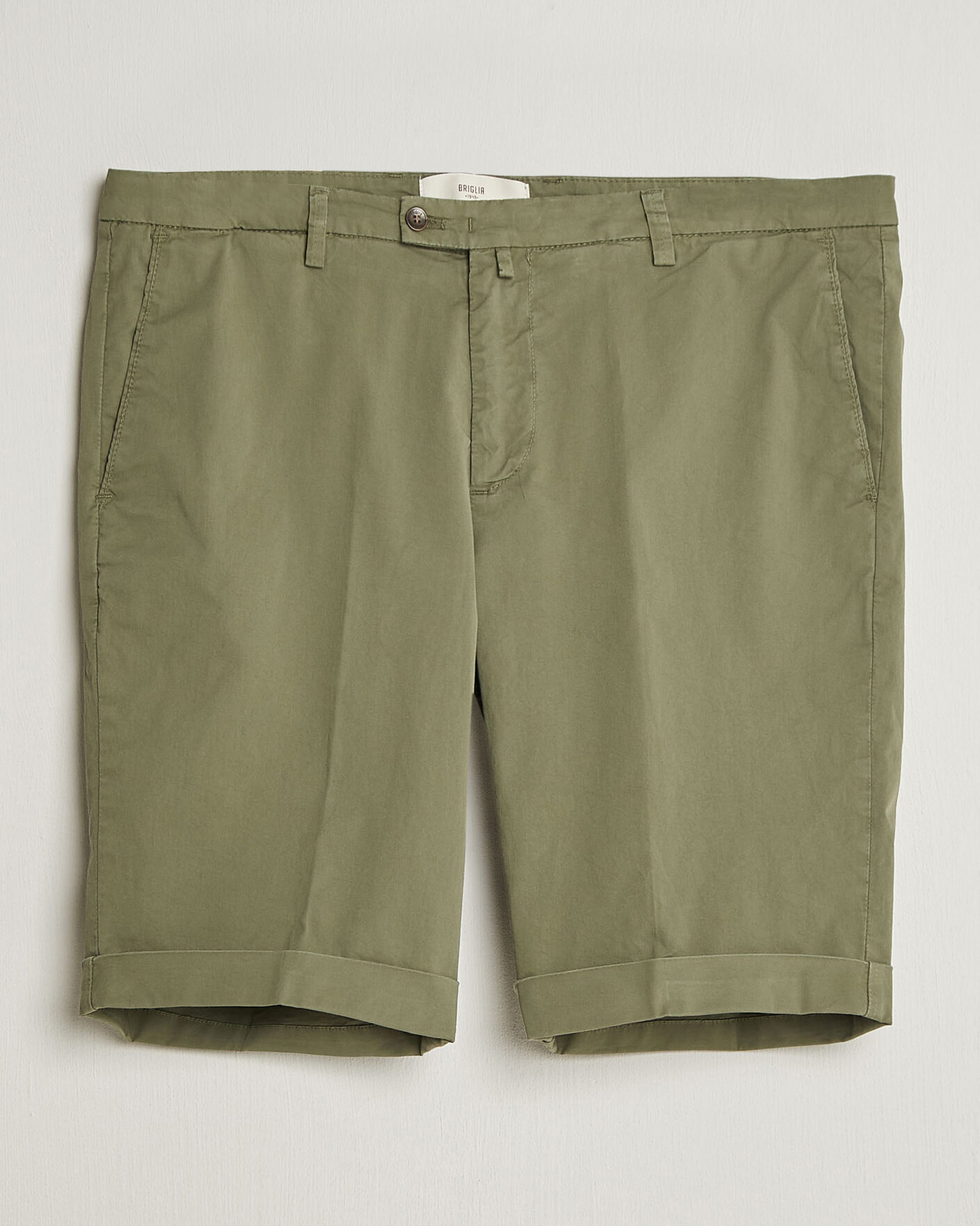 Homme | Shorts | Briglia 1949 | Cotton Stretch Shorts Olive