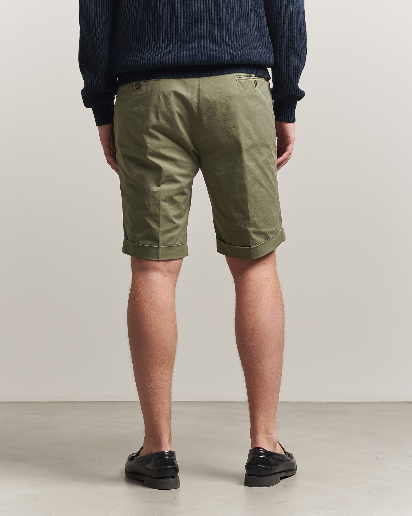Homme | Shorts | Briglia 1949 | Cotton Stretch Shorts Olive