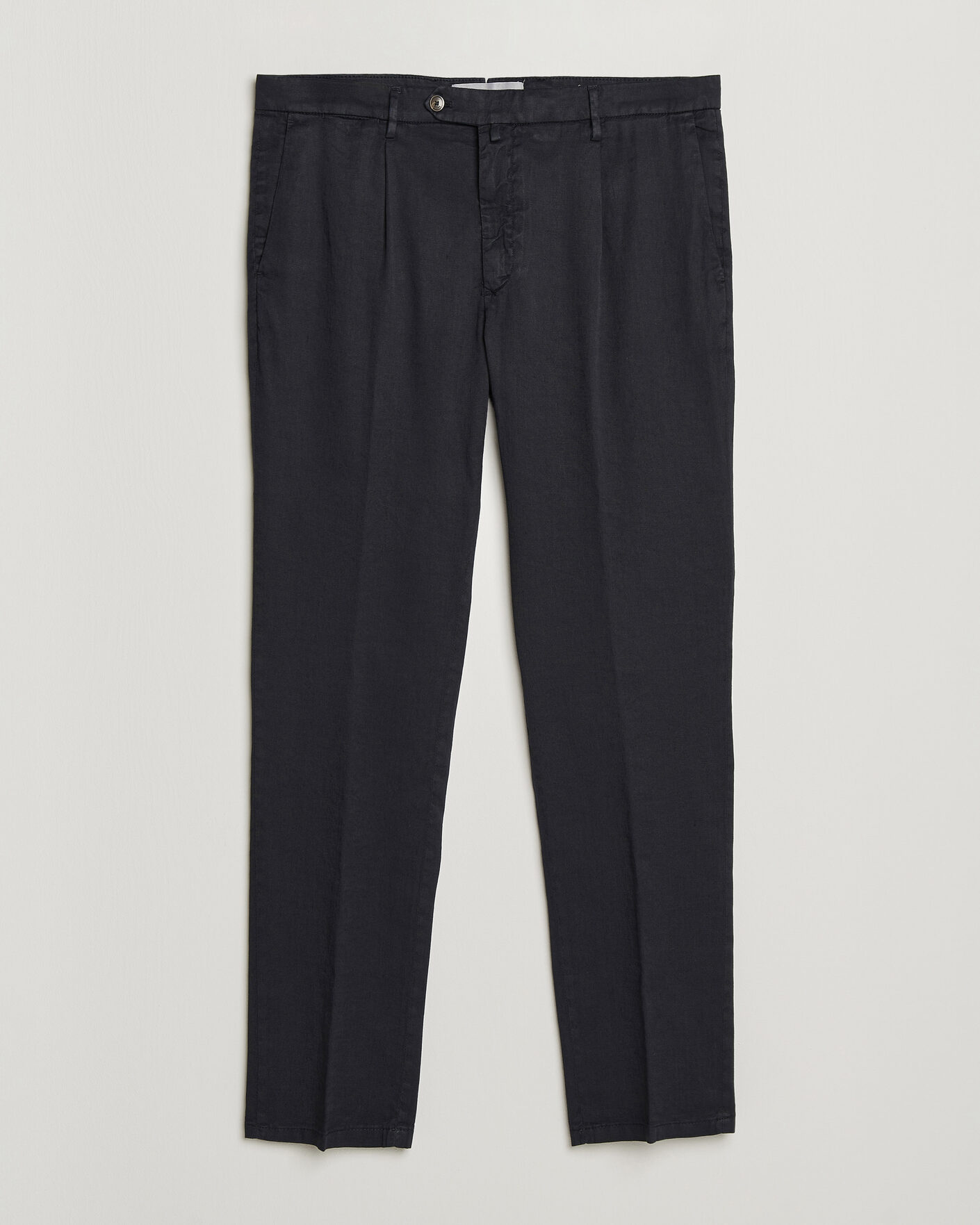 Homme | Pantalons | Briglia 1949 | Pleated Linen Trousers Navy