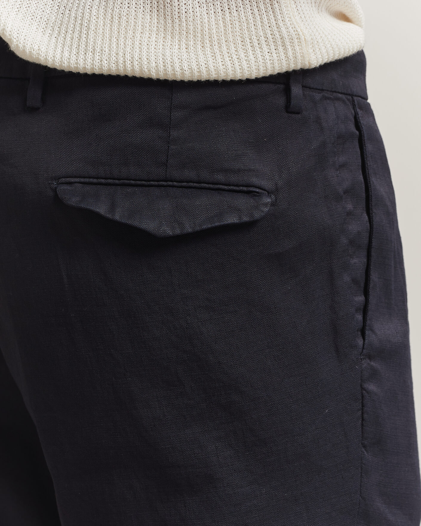 Homme | Pantalons | Briglia 1949 | Pleated Linen Trousers Navy