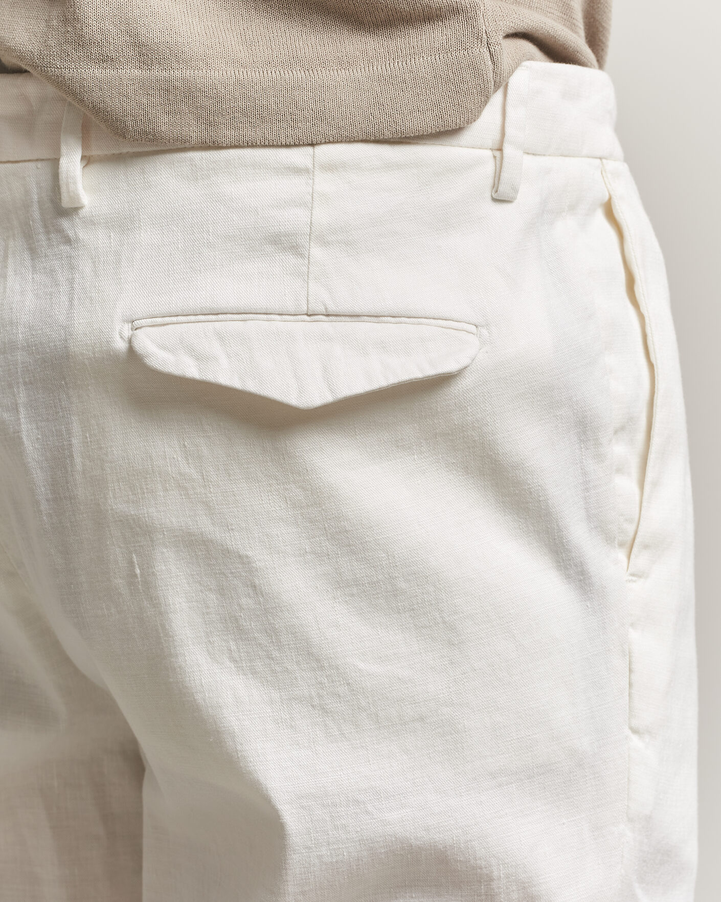 Homme | Pantalons | Briglia 1949 | Pleated Linen Trousers Cream