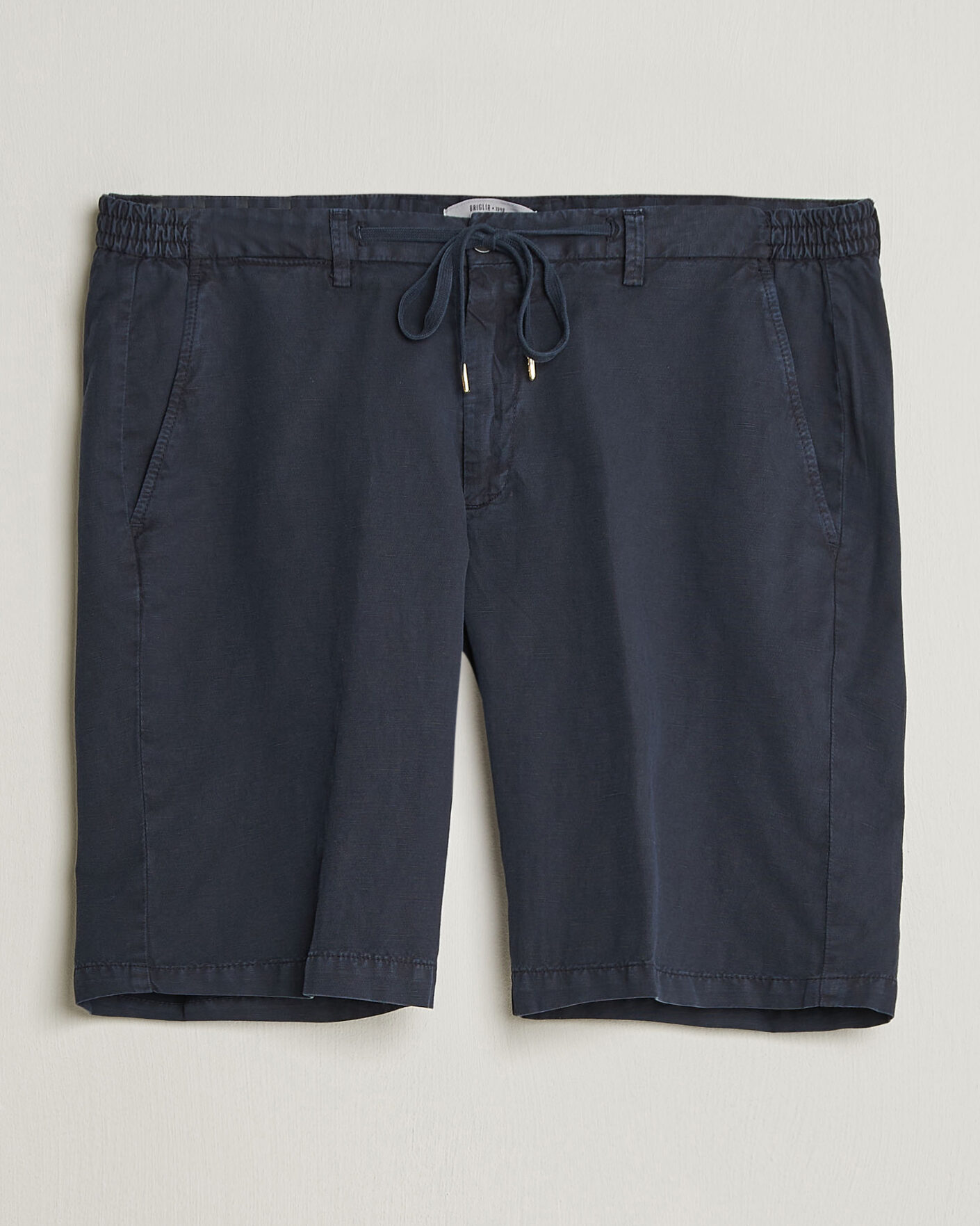 Homme | Shorts | Briglia 1949 | Cotton/Linen Drawstring Shorts Navy