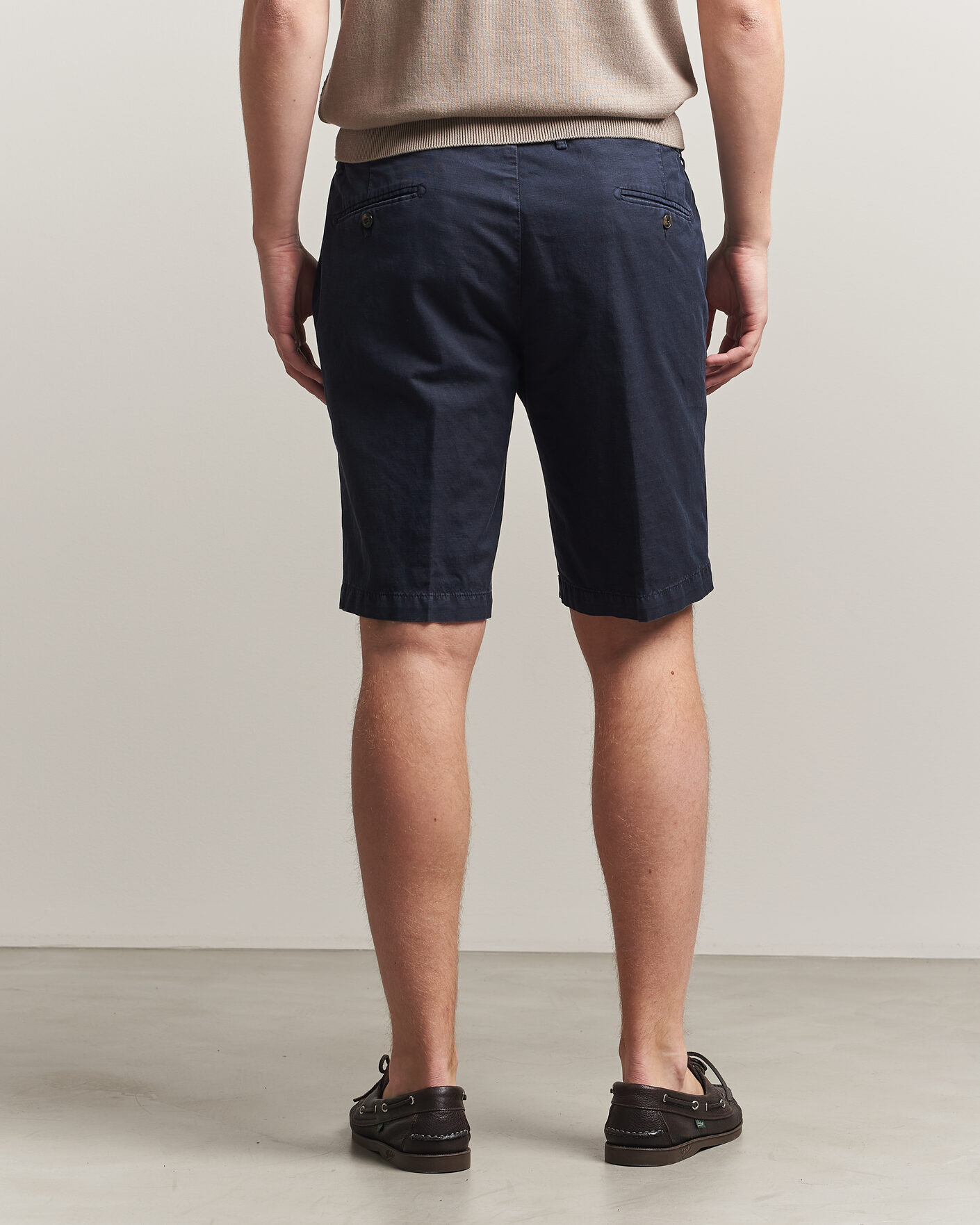 Homme | Shorts | Briglia 1949 | Cotton/Linen Drawstring Shorts Navy