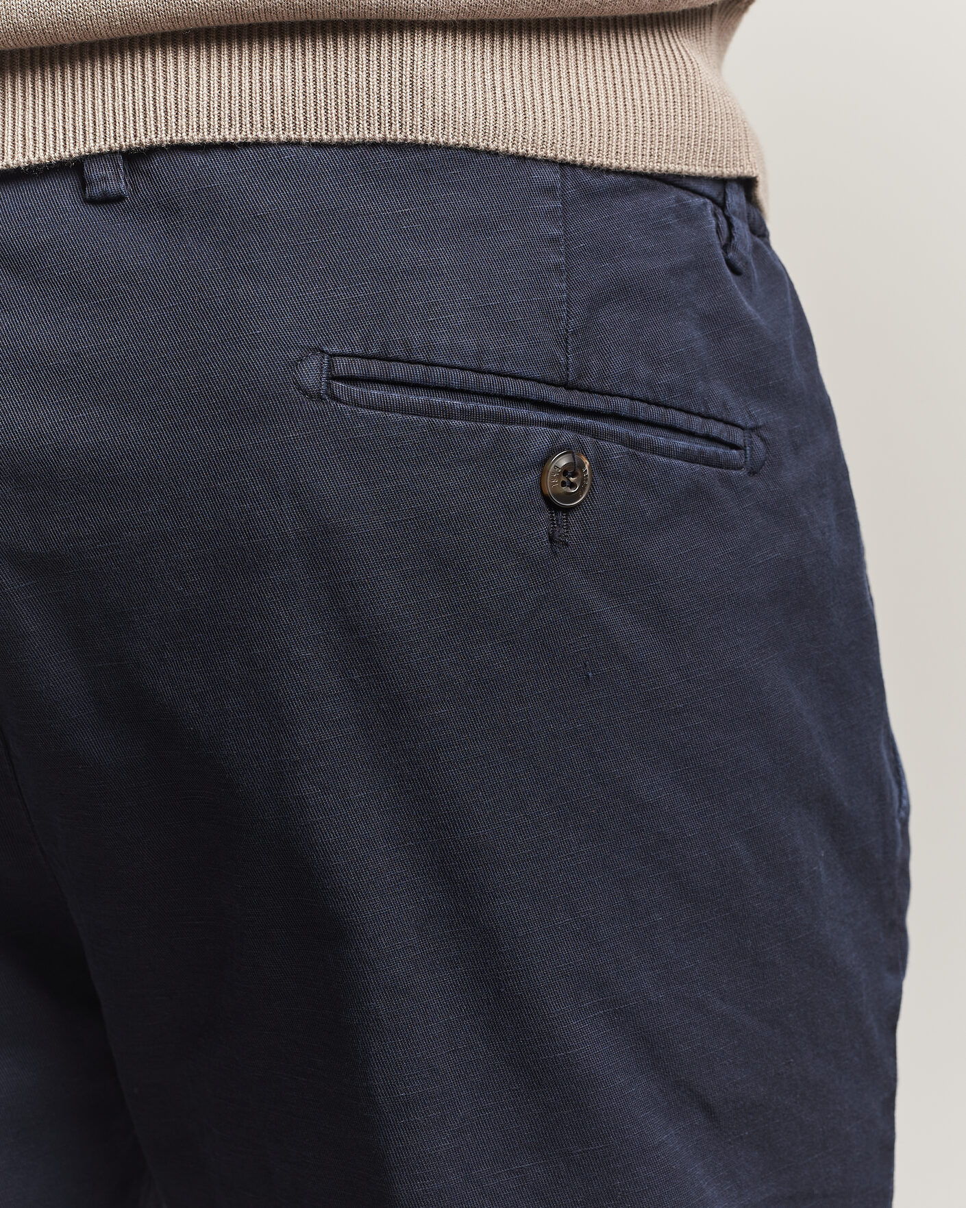 Homme | Shorts | Briglia 1949 | Cotton/Linen Drawstring Shorts Navy