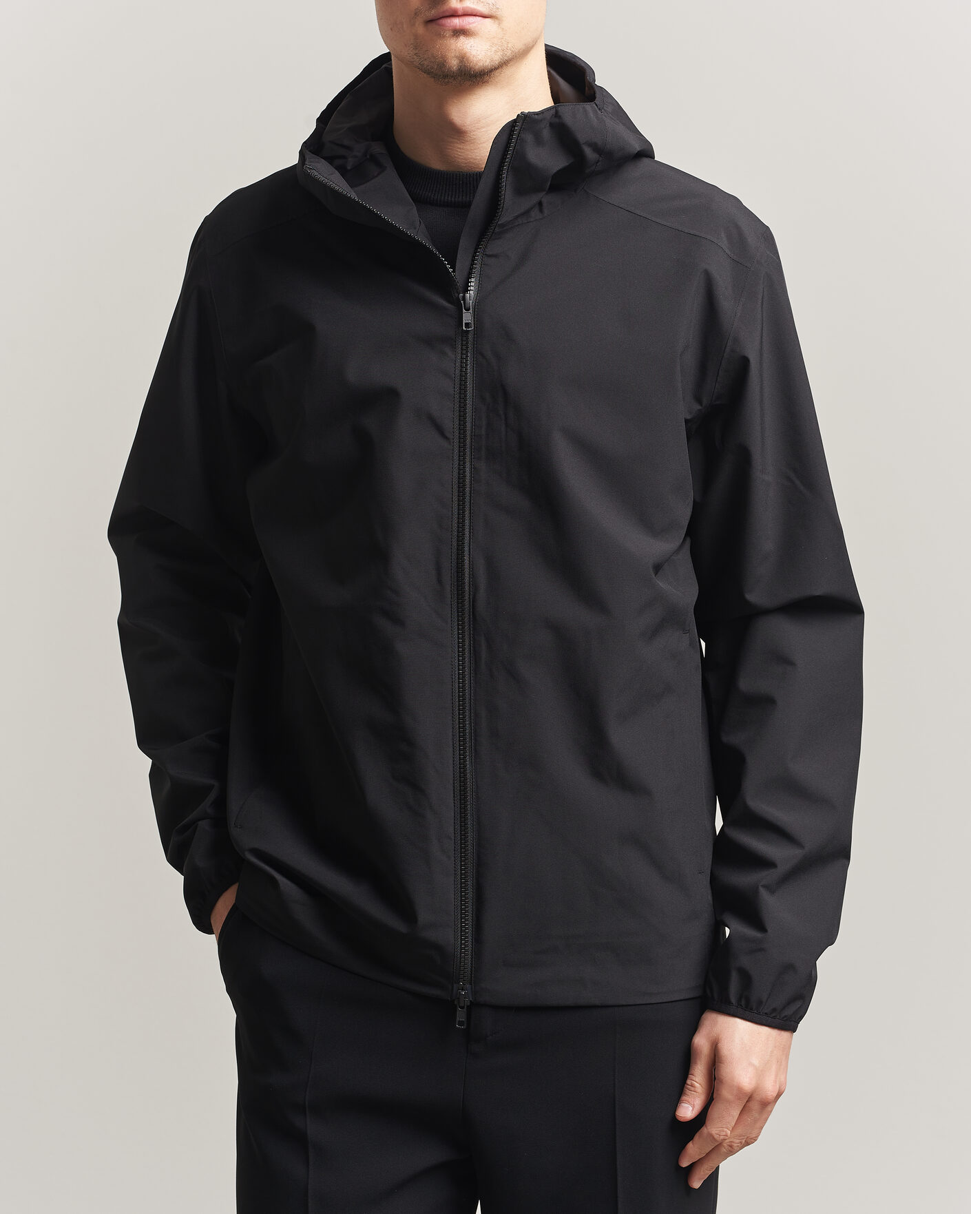 Homme | Manteaux Et Vestes | Scandinavian Edition | Hood II Waterproof Jacket Onyx