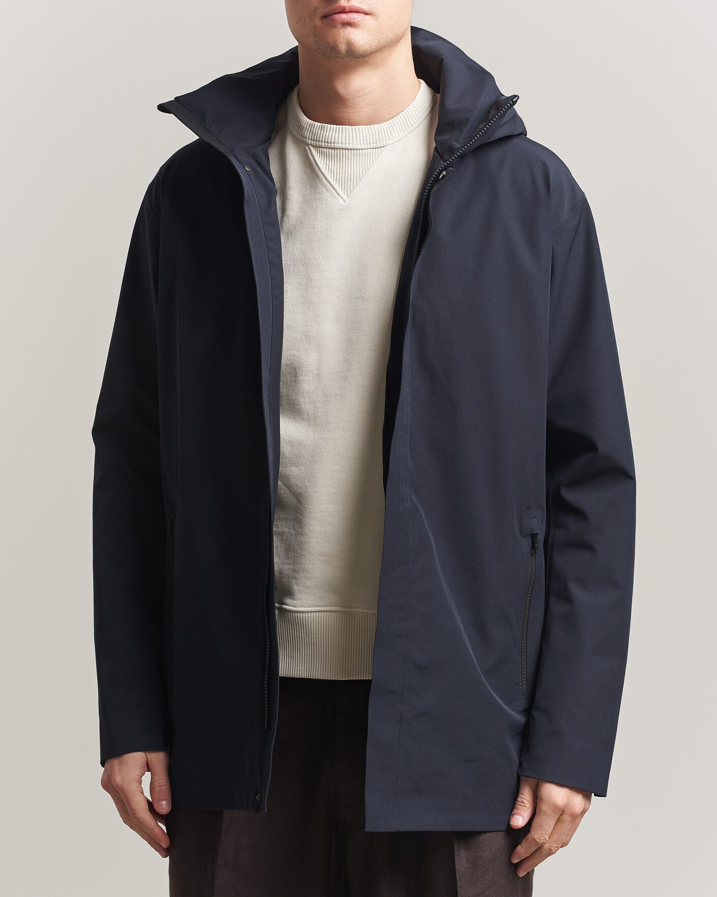 Homme | Manteaux Et Vestes | Scandinavian Edition | Range III Mid Lenght Waterproof Coat Midnight Blue