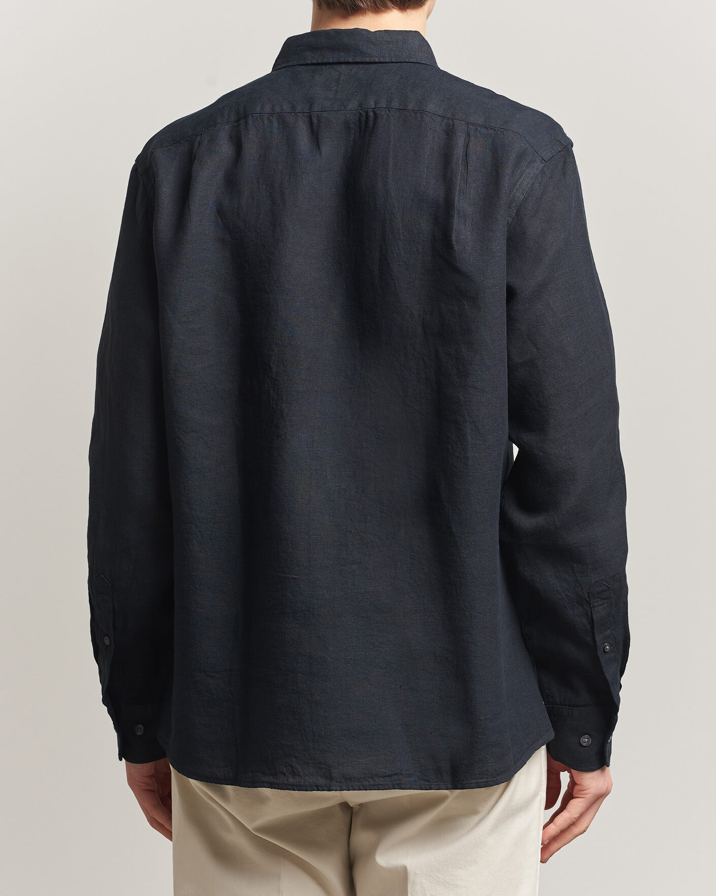 Homme | Chemises | Charles Tyrwhitt | Pure Linen Slim Fit Shirt Black