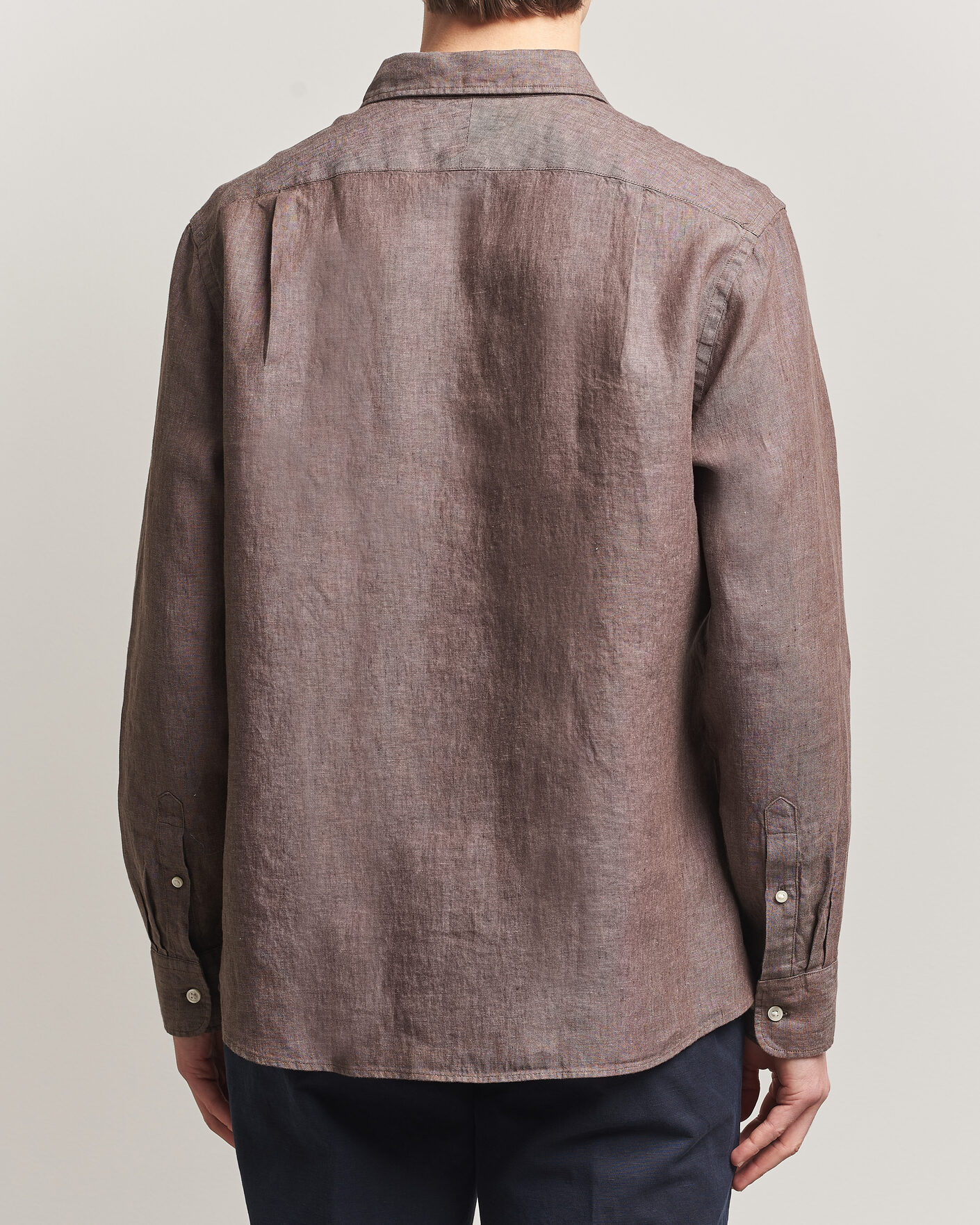 Homme | Chemises | Charles Tyrwhitt | Pure Linen Slim Fit Shirt Mocha