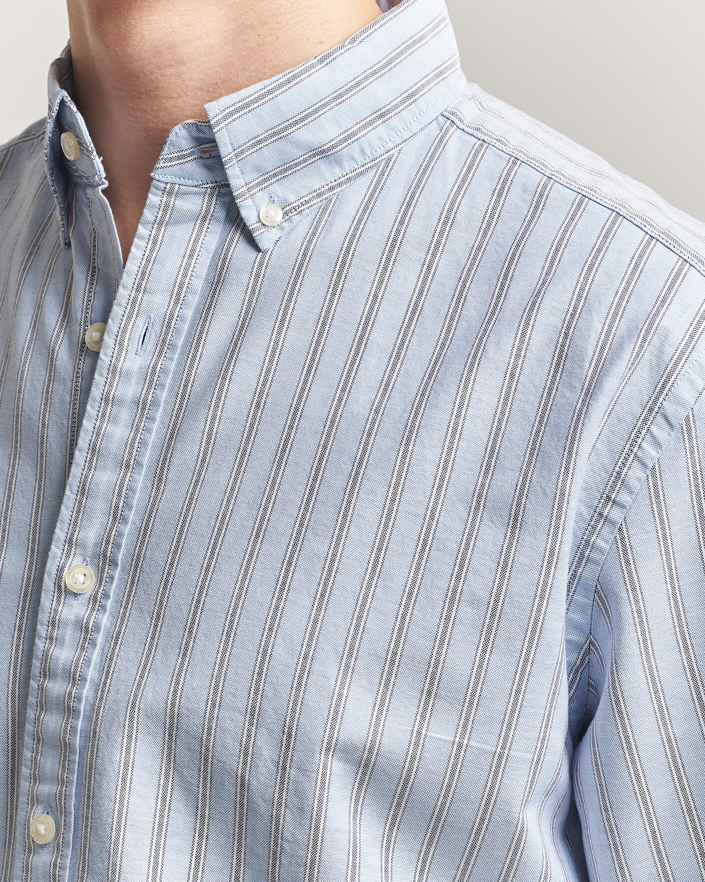 Homme | Chemises | Charles Tyrwhitt | Button Down Stretch Oxford Shirt Blue