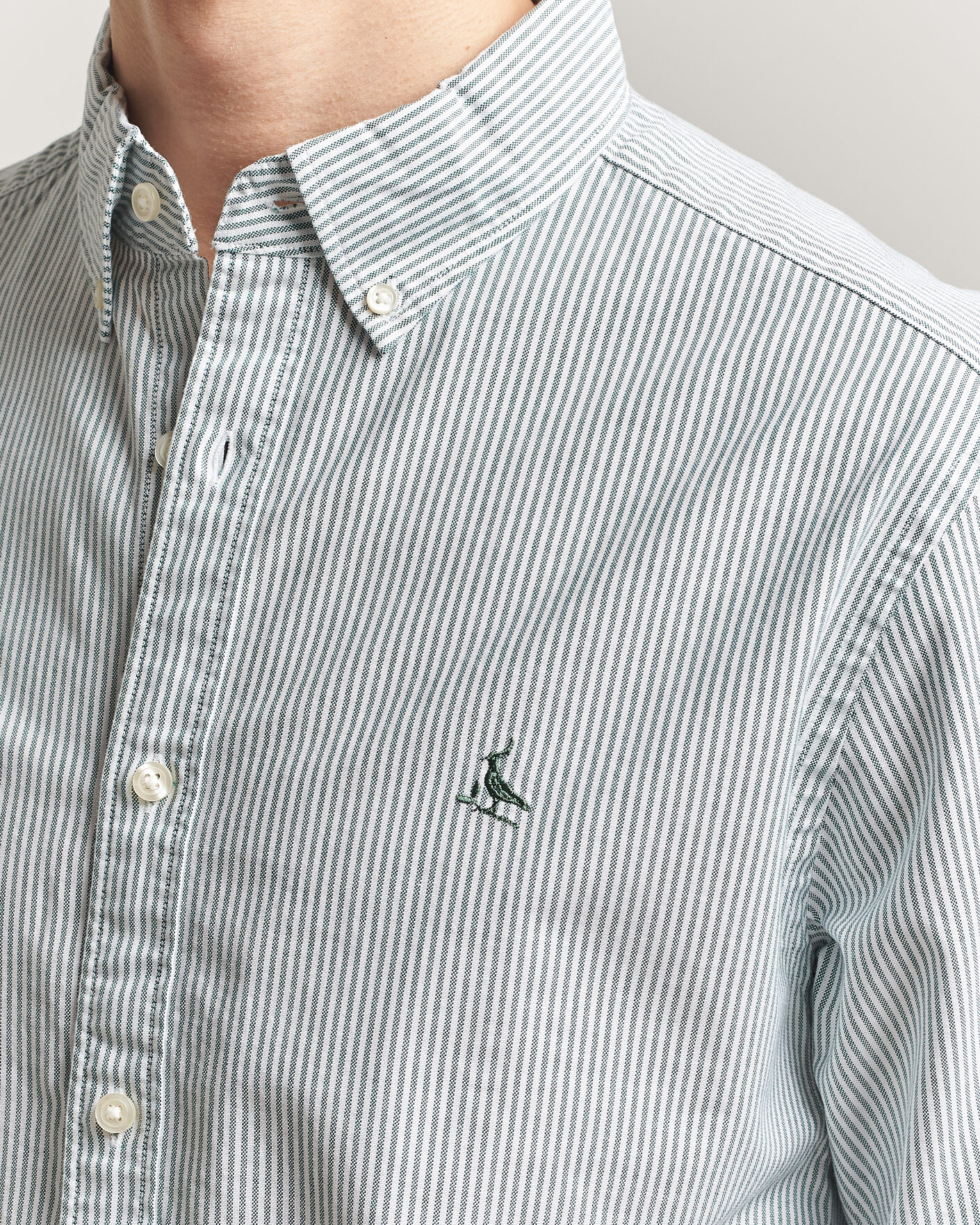 Homme | Chemises | Charles Tyrwhitt | Button Down Stretch Oxford Shirt Green/White
