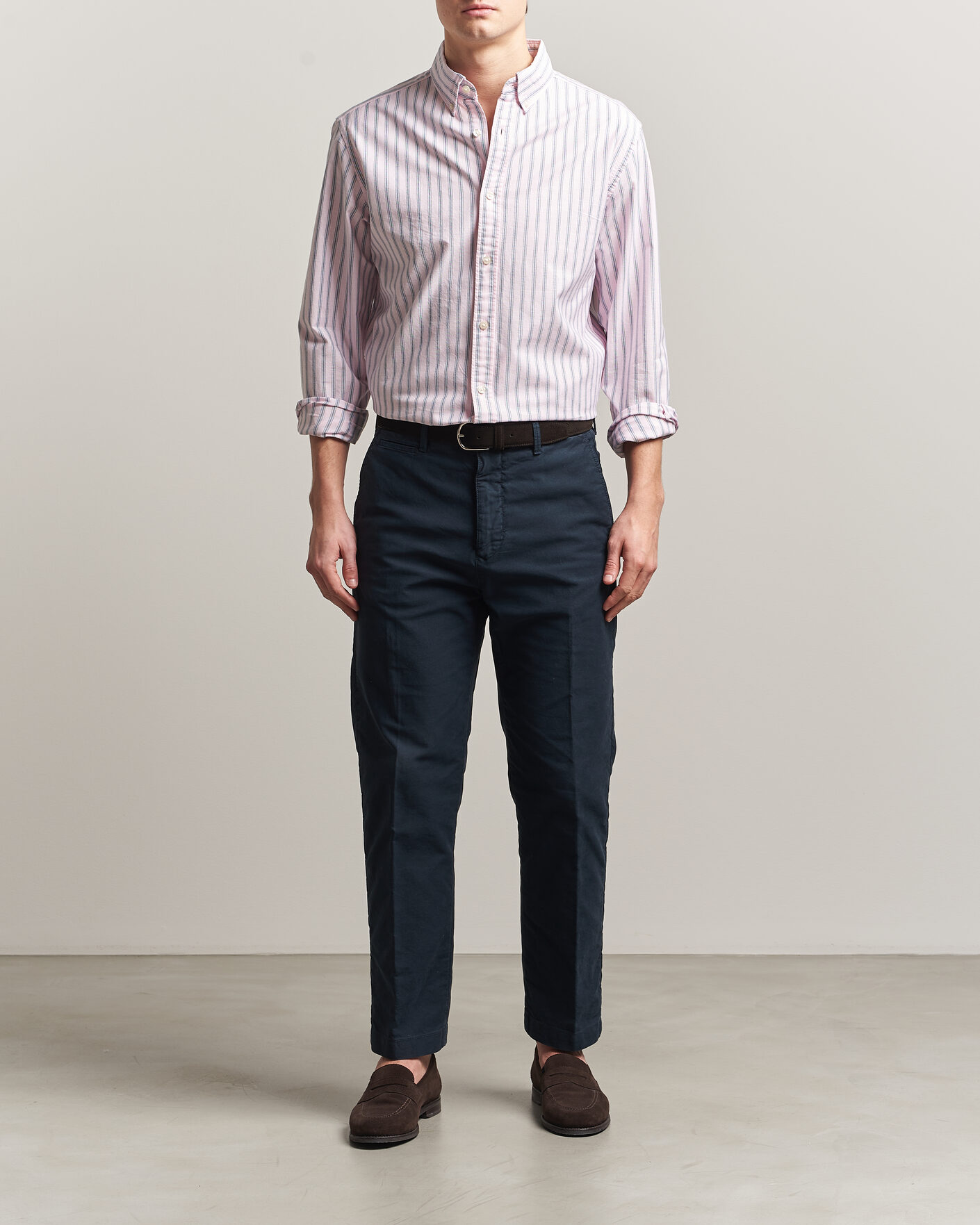 Homme | Chemises | Charles Tyrwhitt | Button Down Stretch Oxford Shirt Light Pink