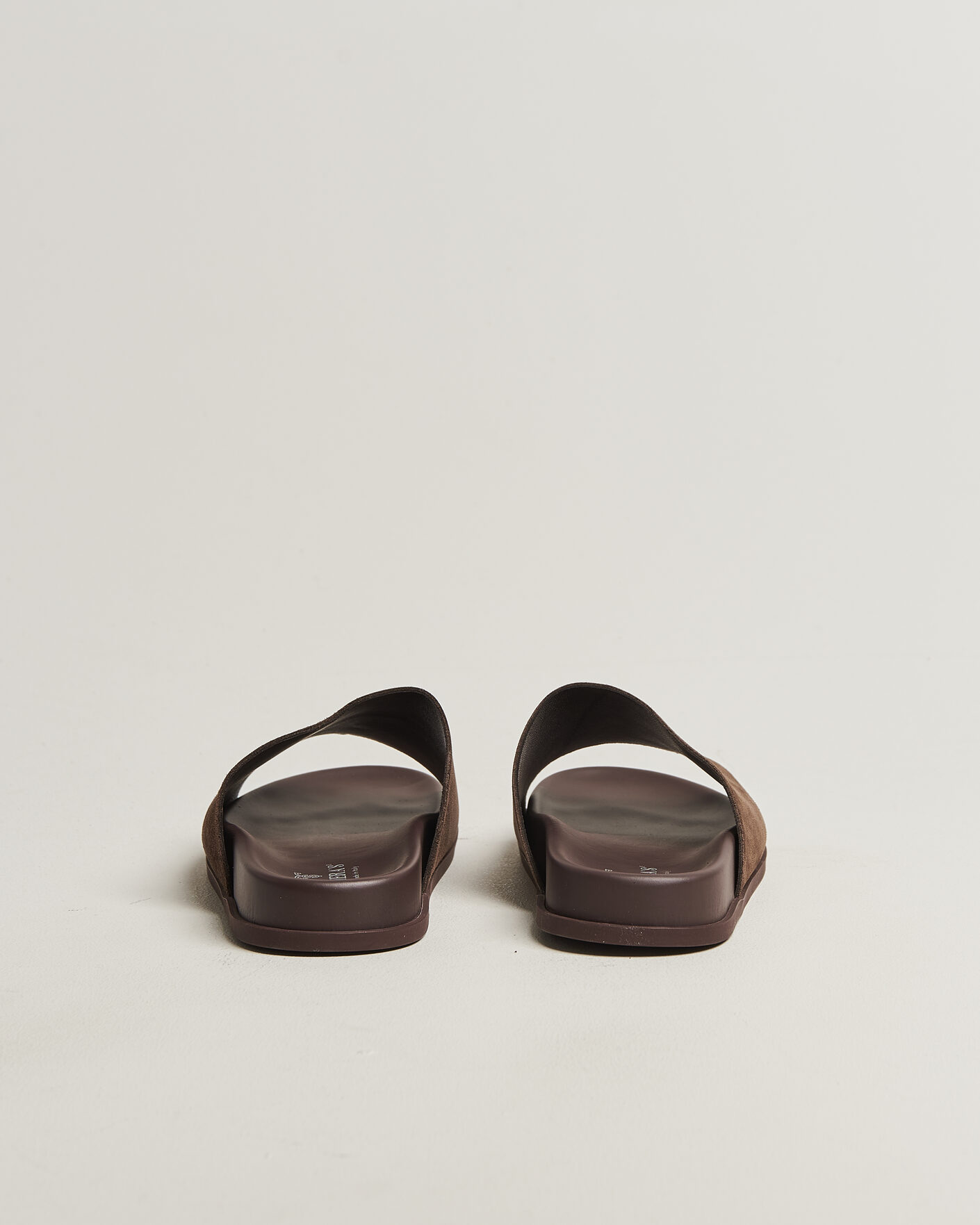 Homme | Sandales Et Mules | Thera's | Classic Slide Sandals Dark Brown Suede