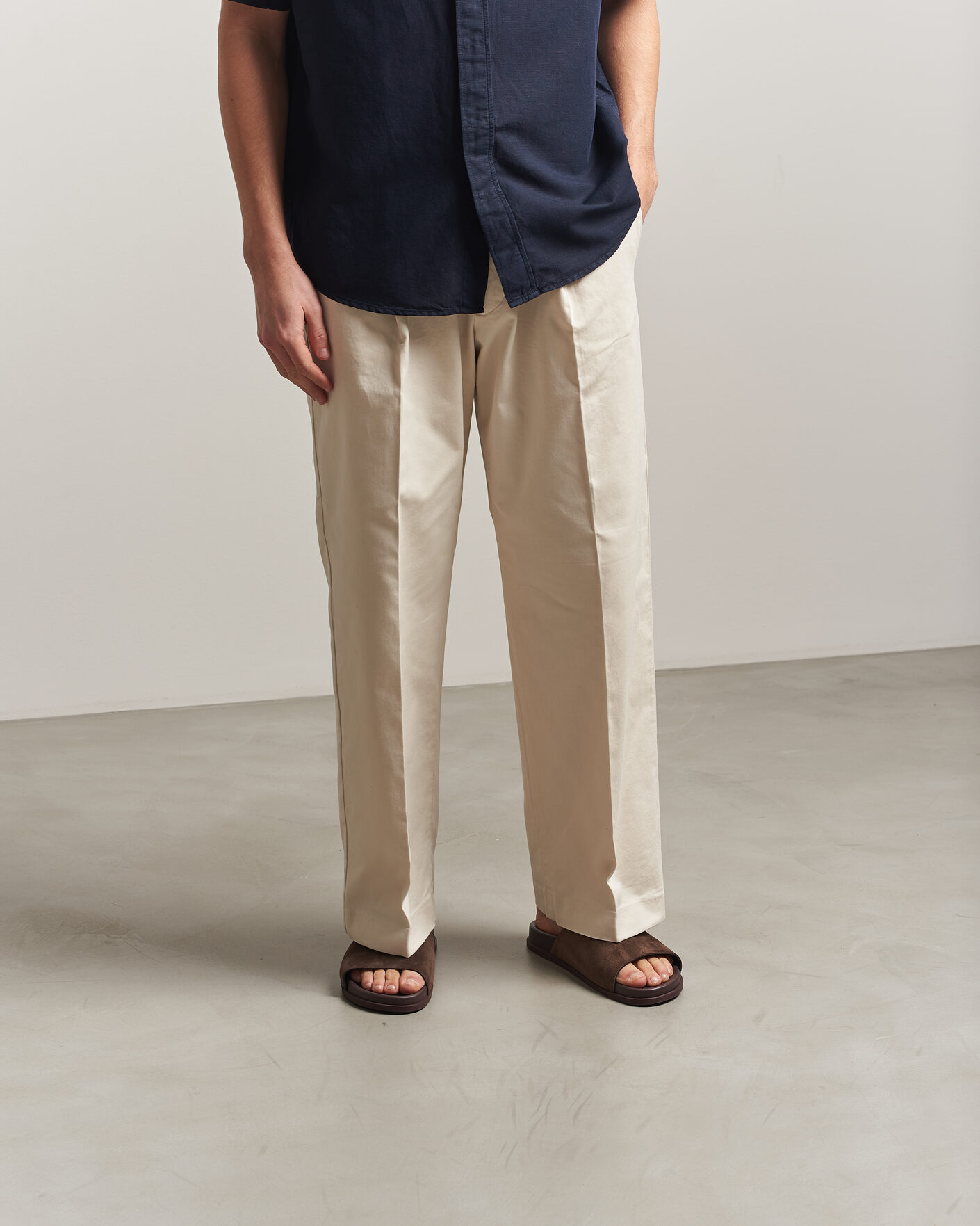 Homme | Sandales Et Mules | Thera's | Classic Slide Sandals Dark Brown Suede