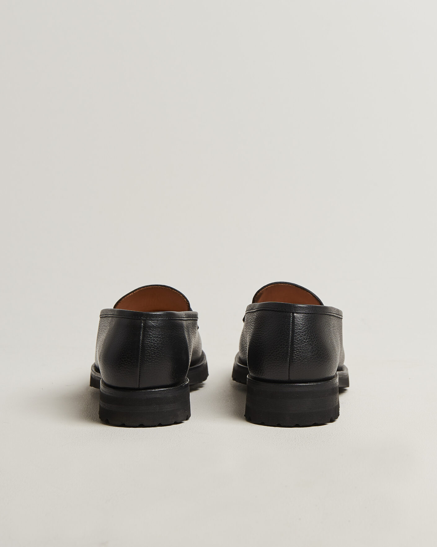 Homme | Loafers | Myrqvist for Care of Carl | Myrqvist Stenhammar II Vibram Loafer Black Grained Calf