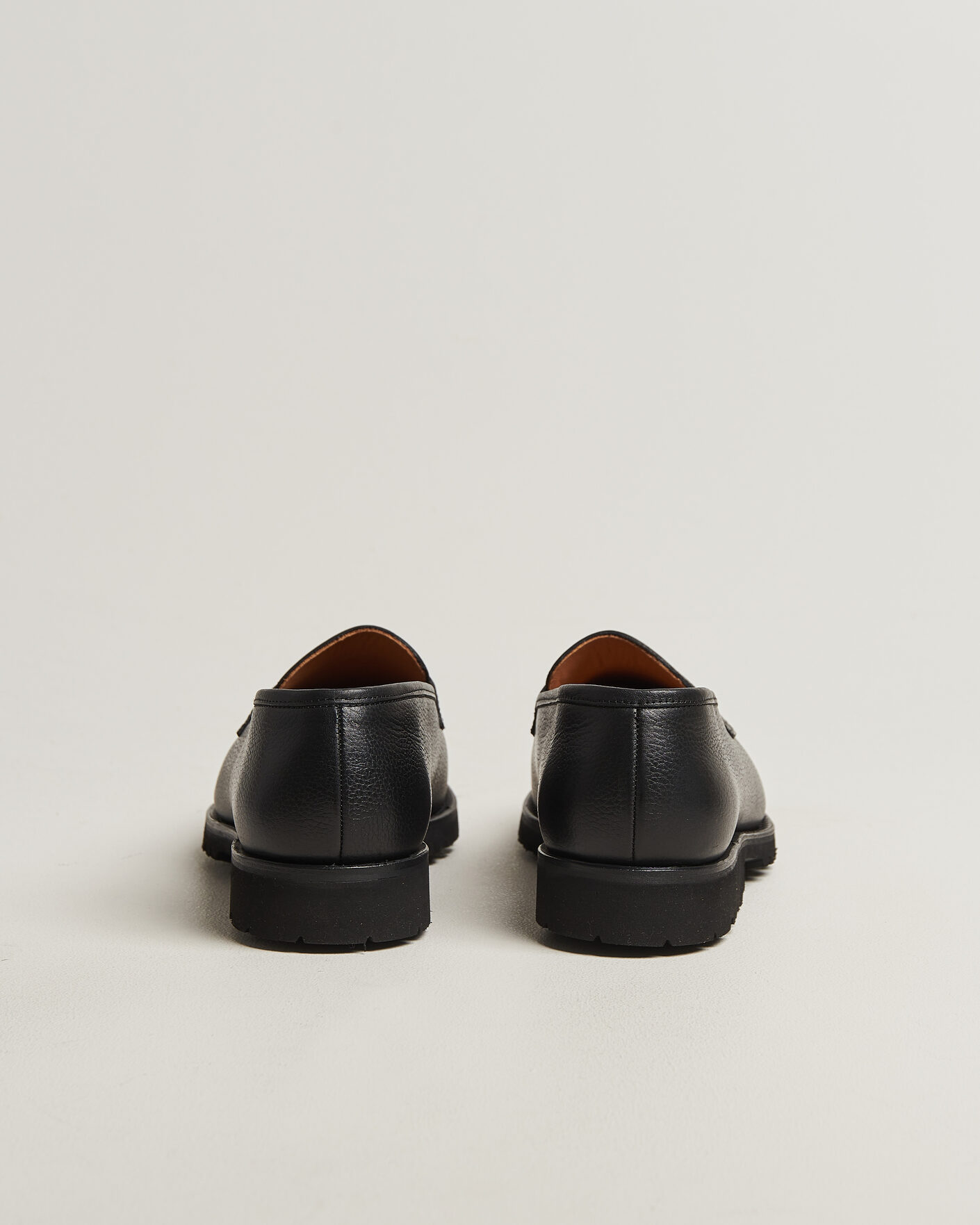 Homme | Loafers | Myrqvist | Stenhammar II Vibram Loafer Black Grained Calf