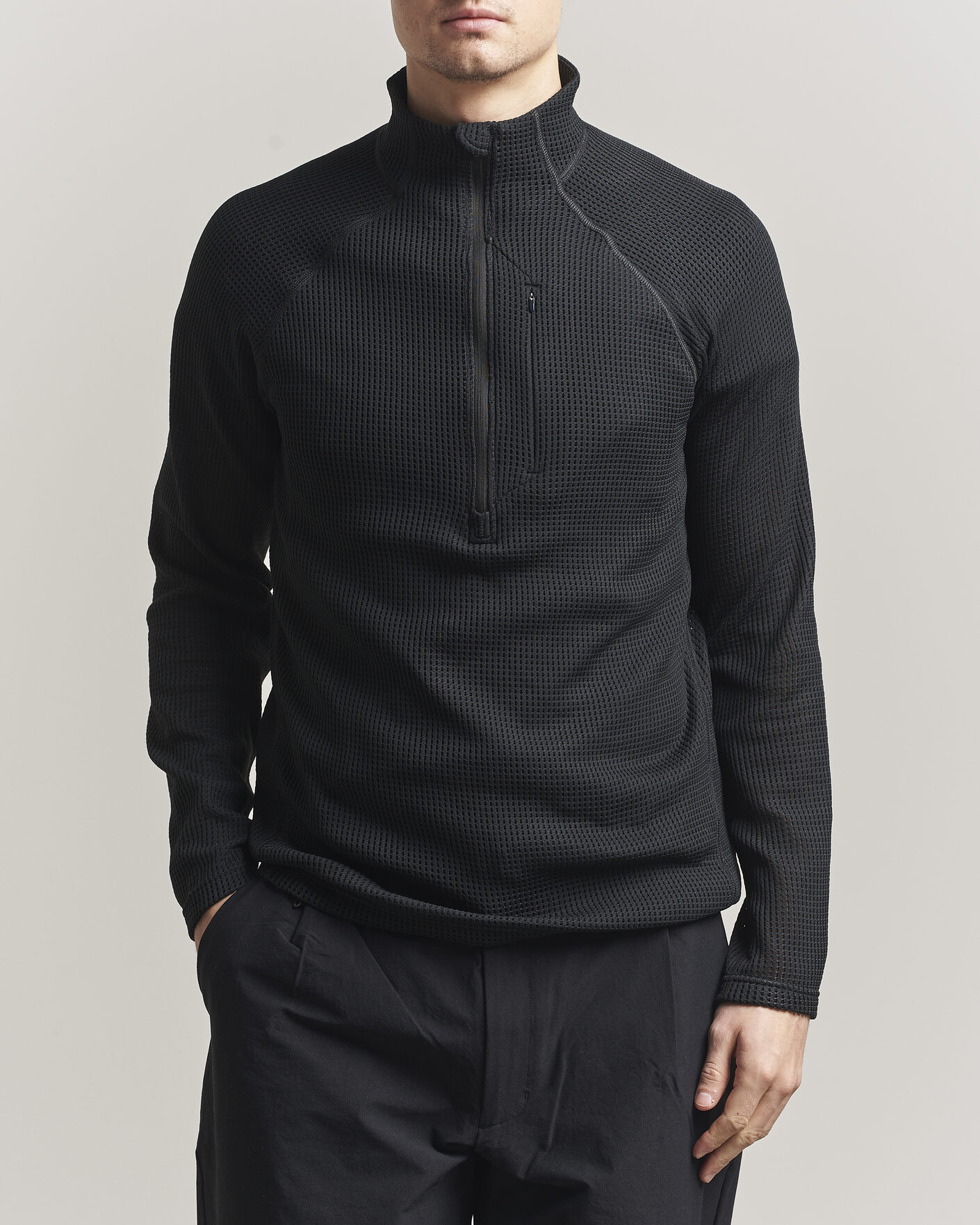 Homme | Pulls Et Tricots | Houdini | Pace Flow Half Zip True Black