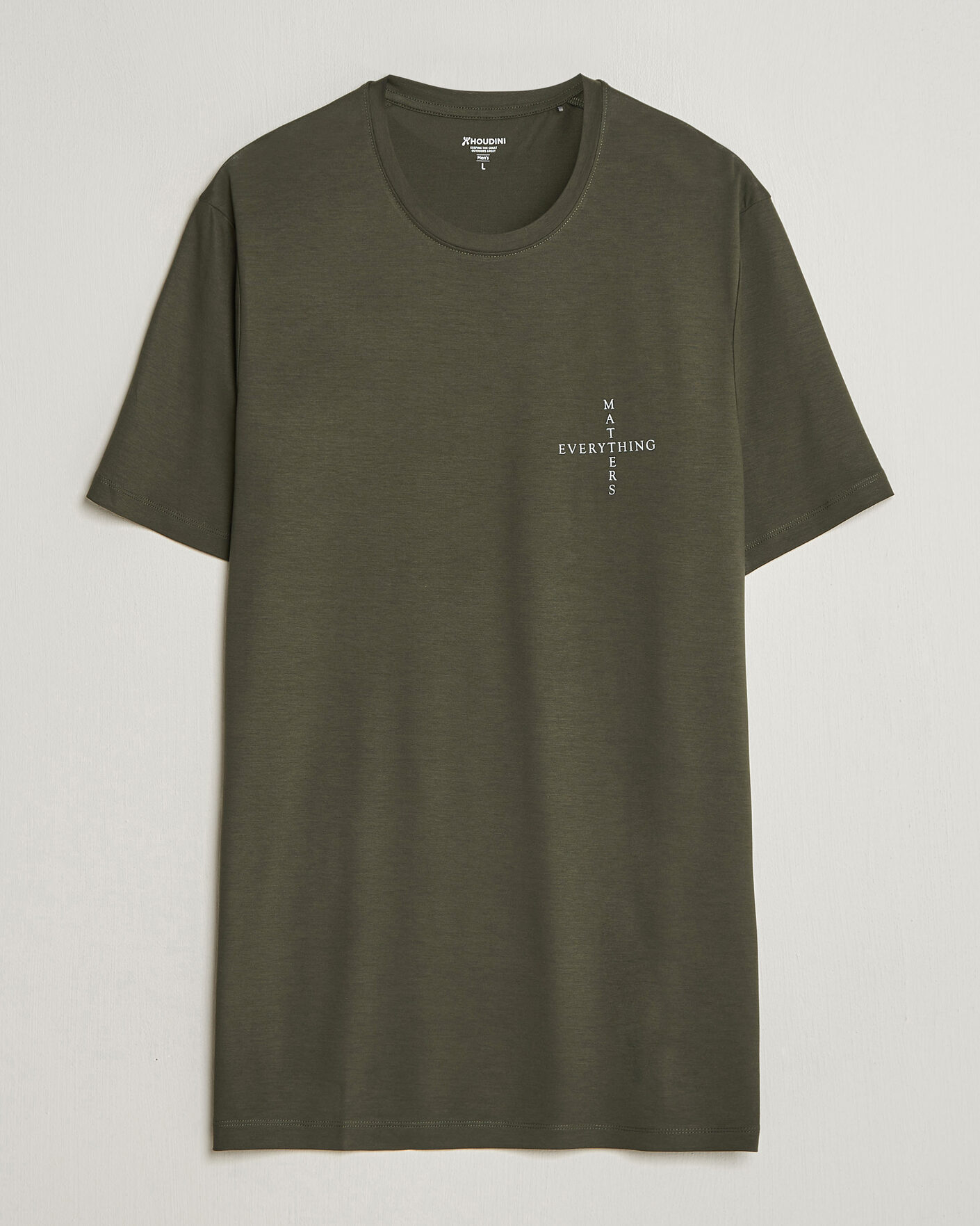 Homme | T-shirts | Houdini | Tree Message T-Shirt Green Illusion