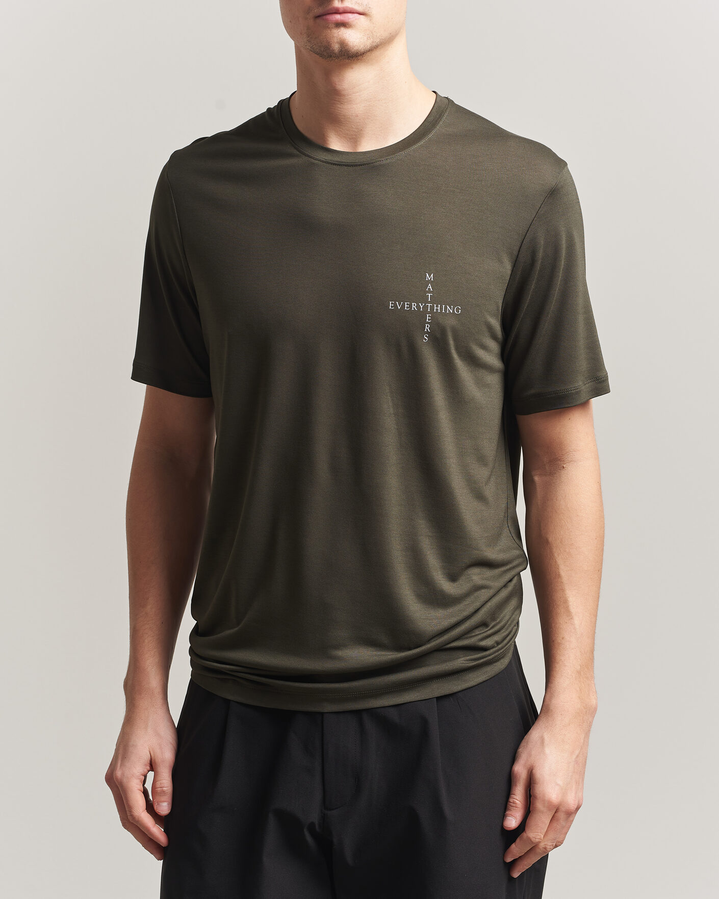 Homme | T-shirts | Houdini | Tree Message T-Shirt Green Illusion