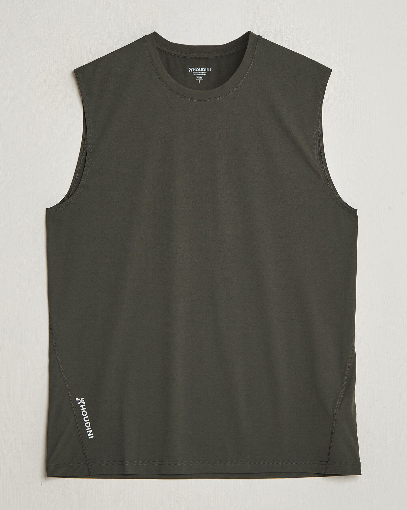 Homme | T-shirts | Houdini | Pace Air Tank Green Illusion