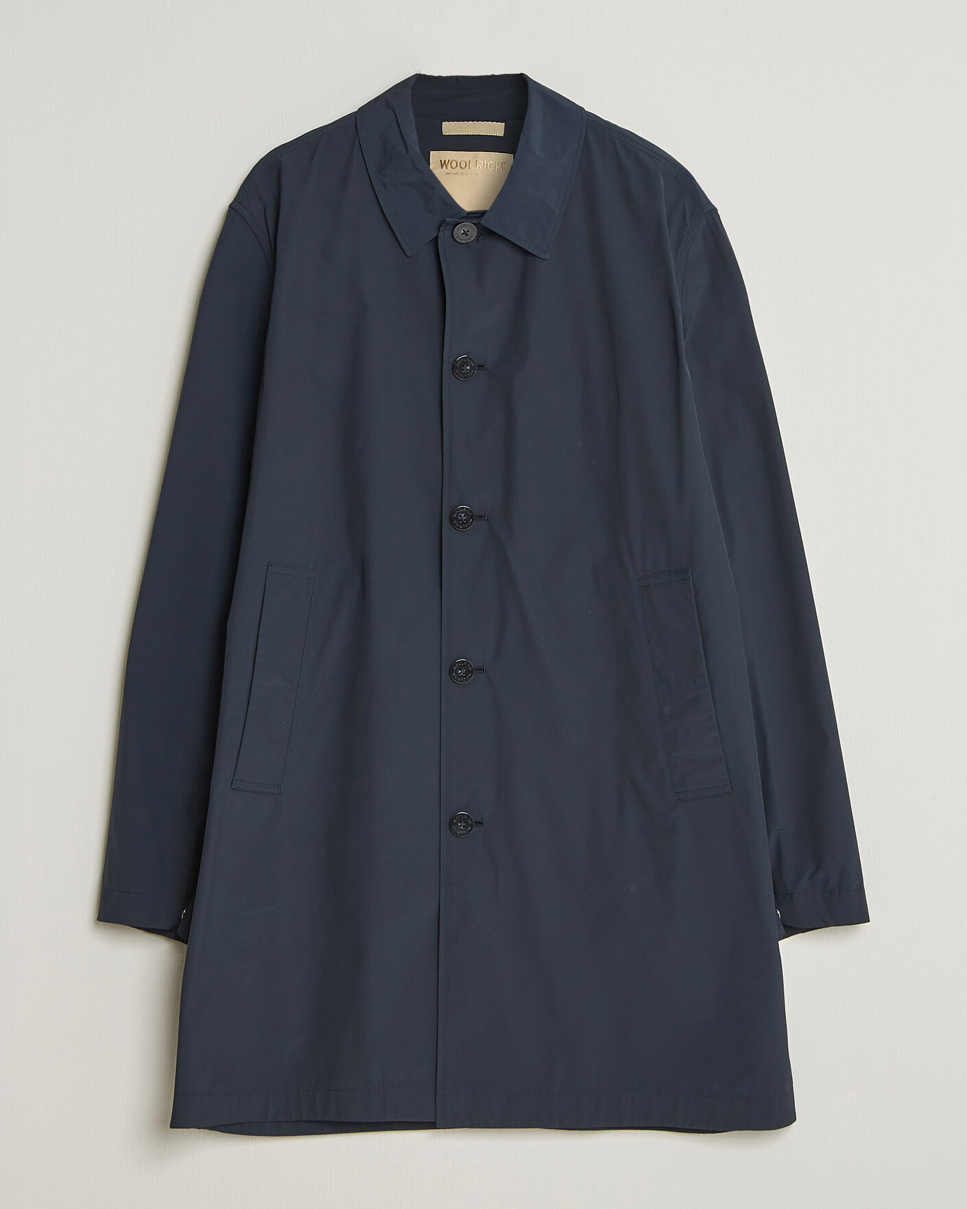 Homme | Manteaux Et Vestes | Woolrich | Urban Nylon Water Repelent Carcoat Melton Blue
