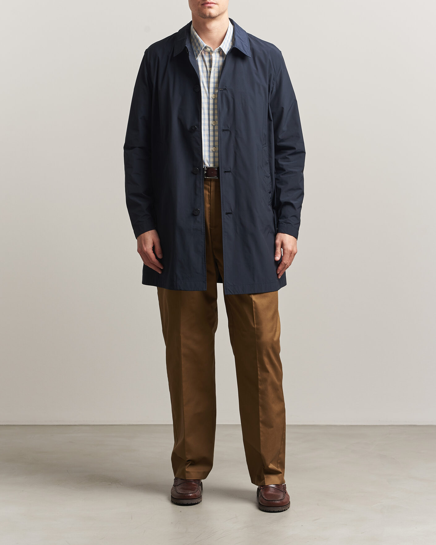 Homme | Manteaux Et Vestes | Woolrich | Urban Nylon Water Repelent Carcoat Melton Blue