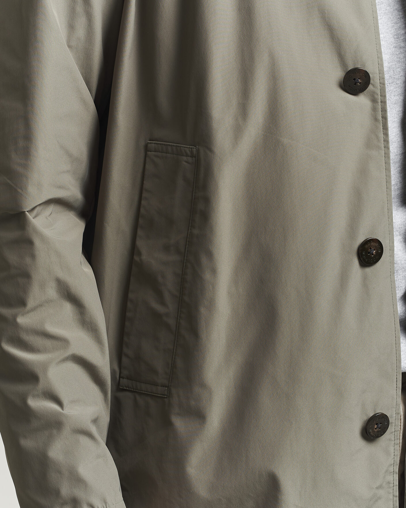 Homme | Manteaux Et Vestes | Woolrich | Urban Nylon Water Repelent Carcoat Smokey Olive