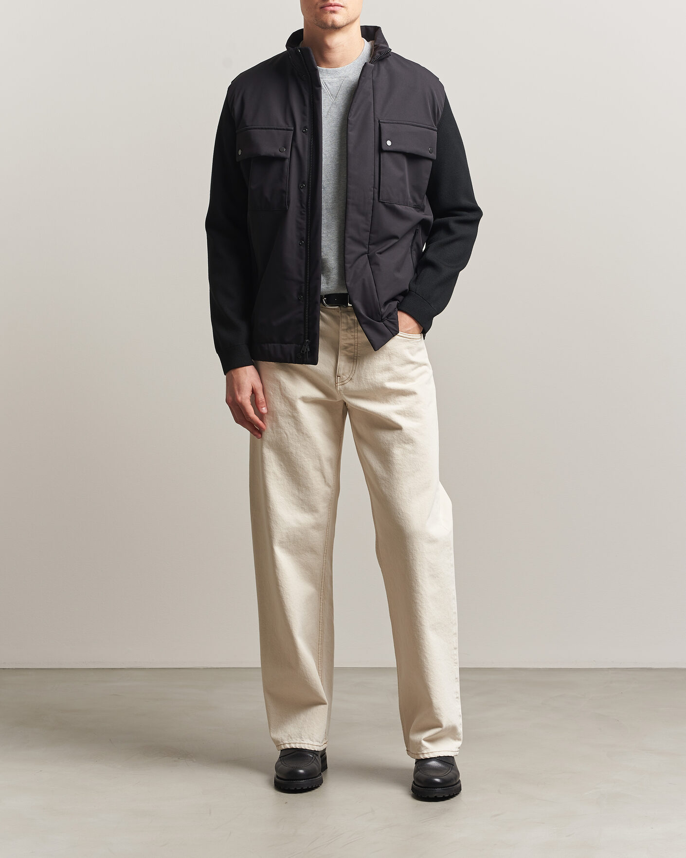 Homme | Manteaux Et Vestes | Woolrich | Two Layers Hybrid Jacket Black