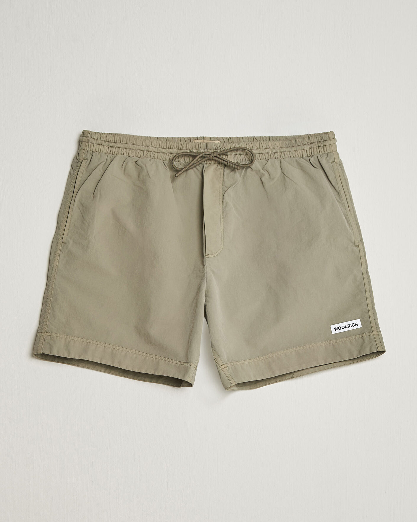 Homme | Maillots De Bain | Woolrich | Solid Garment Dyed Swimshorts Smokey Olive