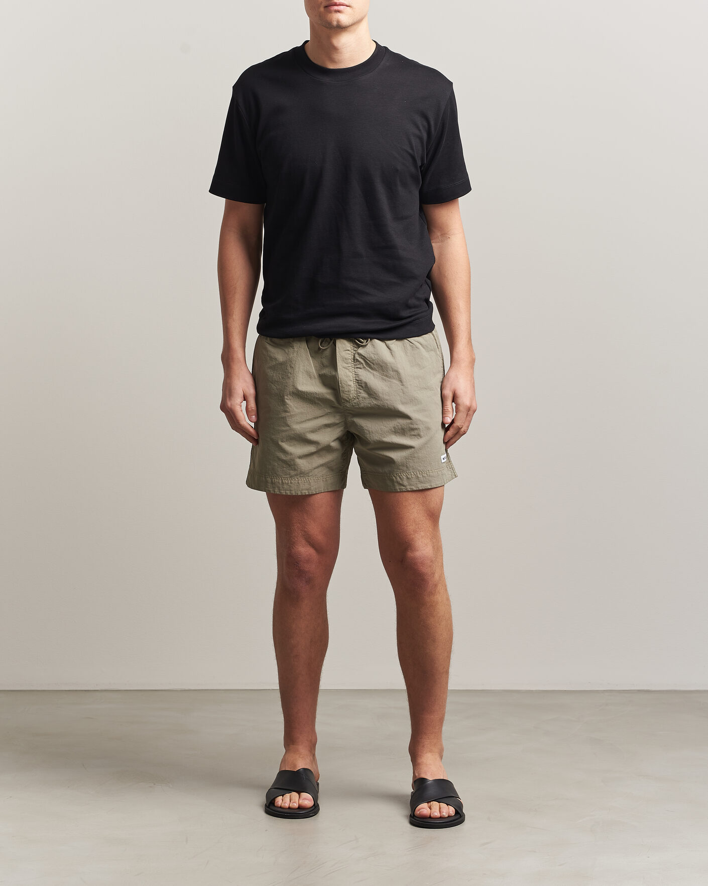 Homme | Maillots De Bain | Woolrich | Solid Garment Dyed Swimshorts Smokey Olive
