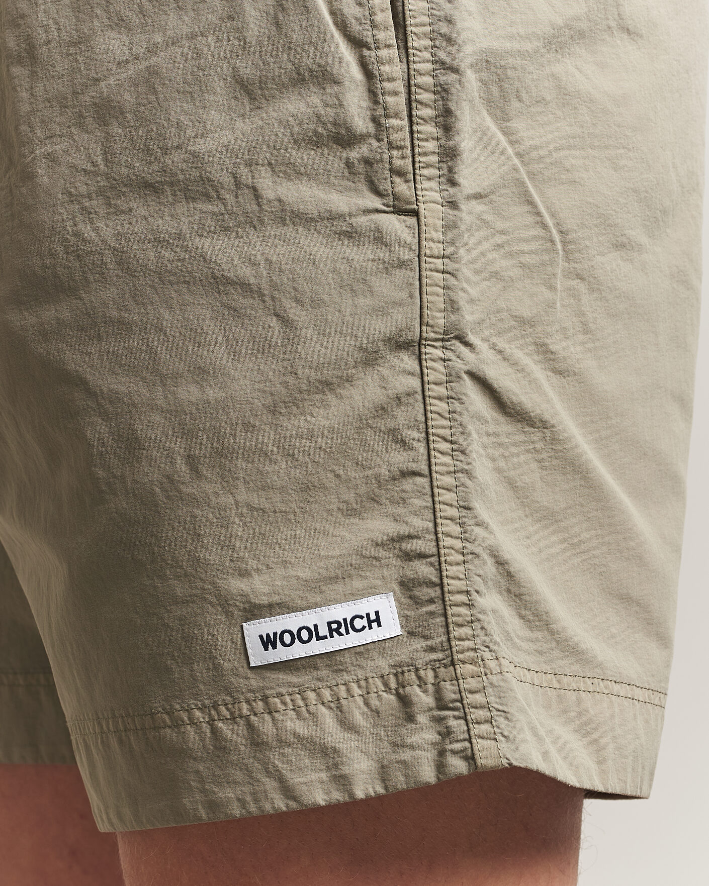 Homme | Maillots De Bain | Woolrich | Solid Garment Dyed Swimshorts Smokey Olive