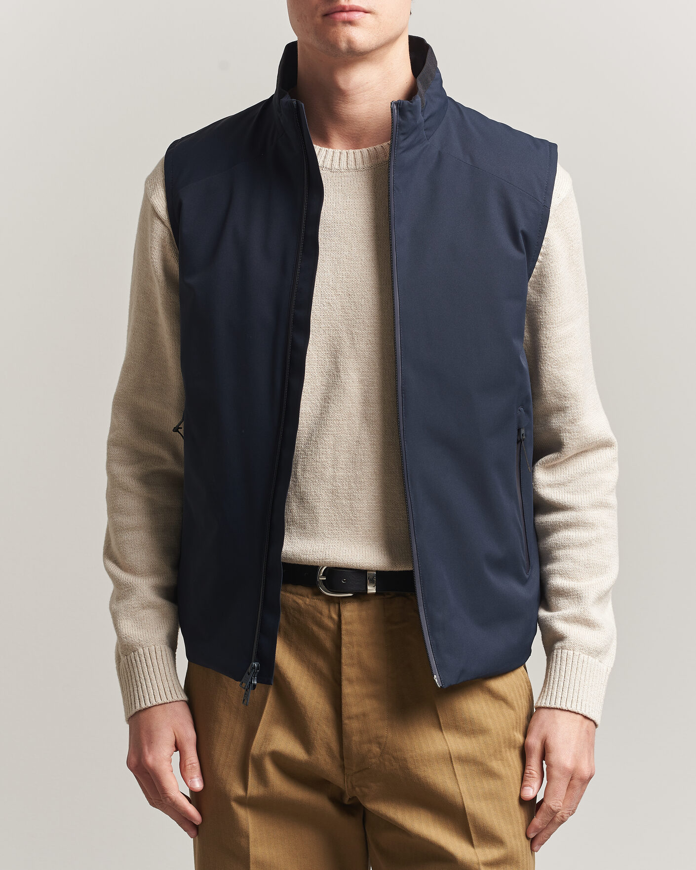 Homme | Gilets | Woolrich | Two Layer Sailing Vest Melton Blue